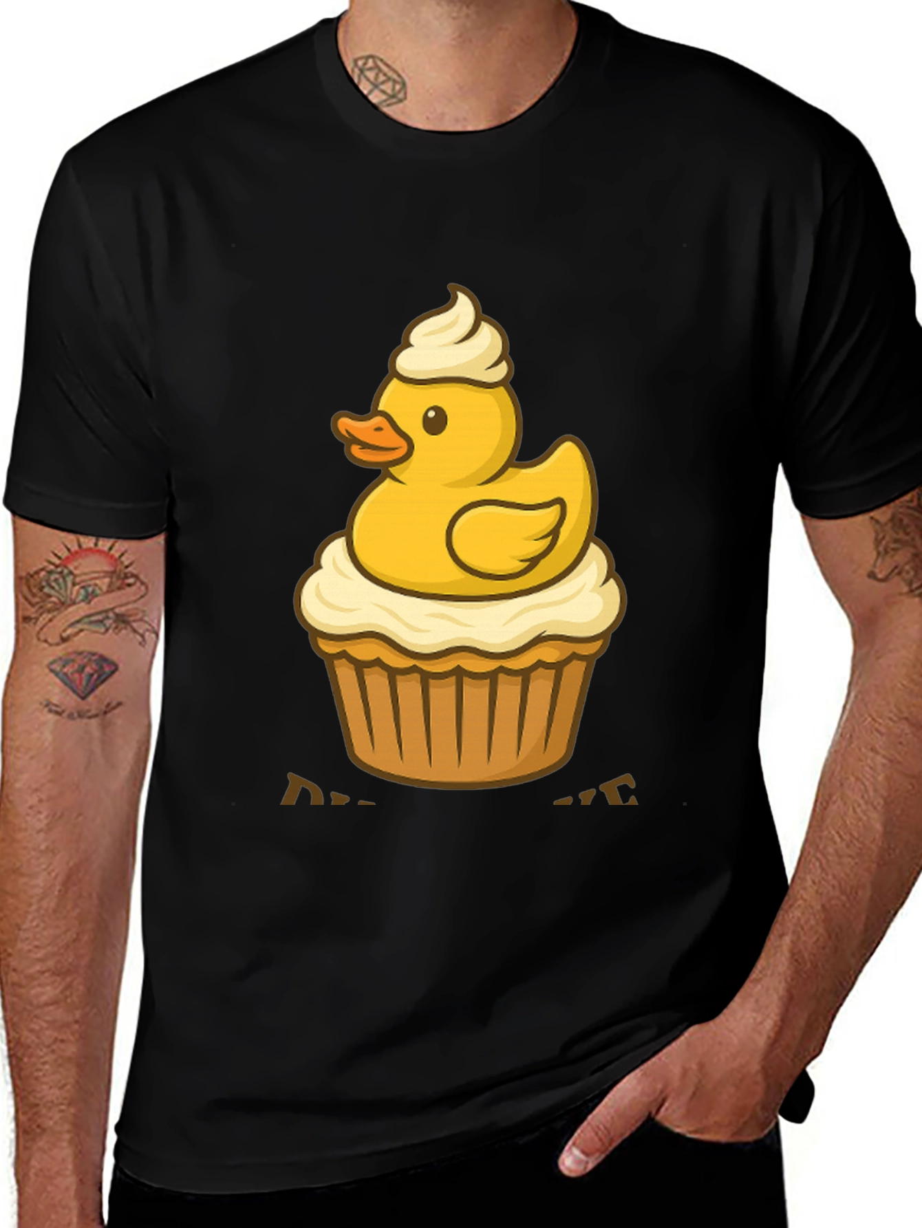 Duck Cupcake T-Shirt: Cute & Delicious Style