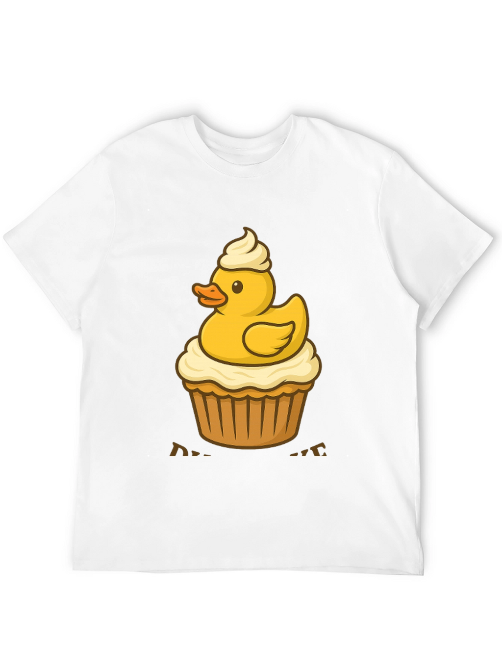Duck Cupcake T-Shirt: Cute & Delicious Style