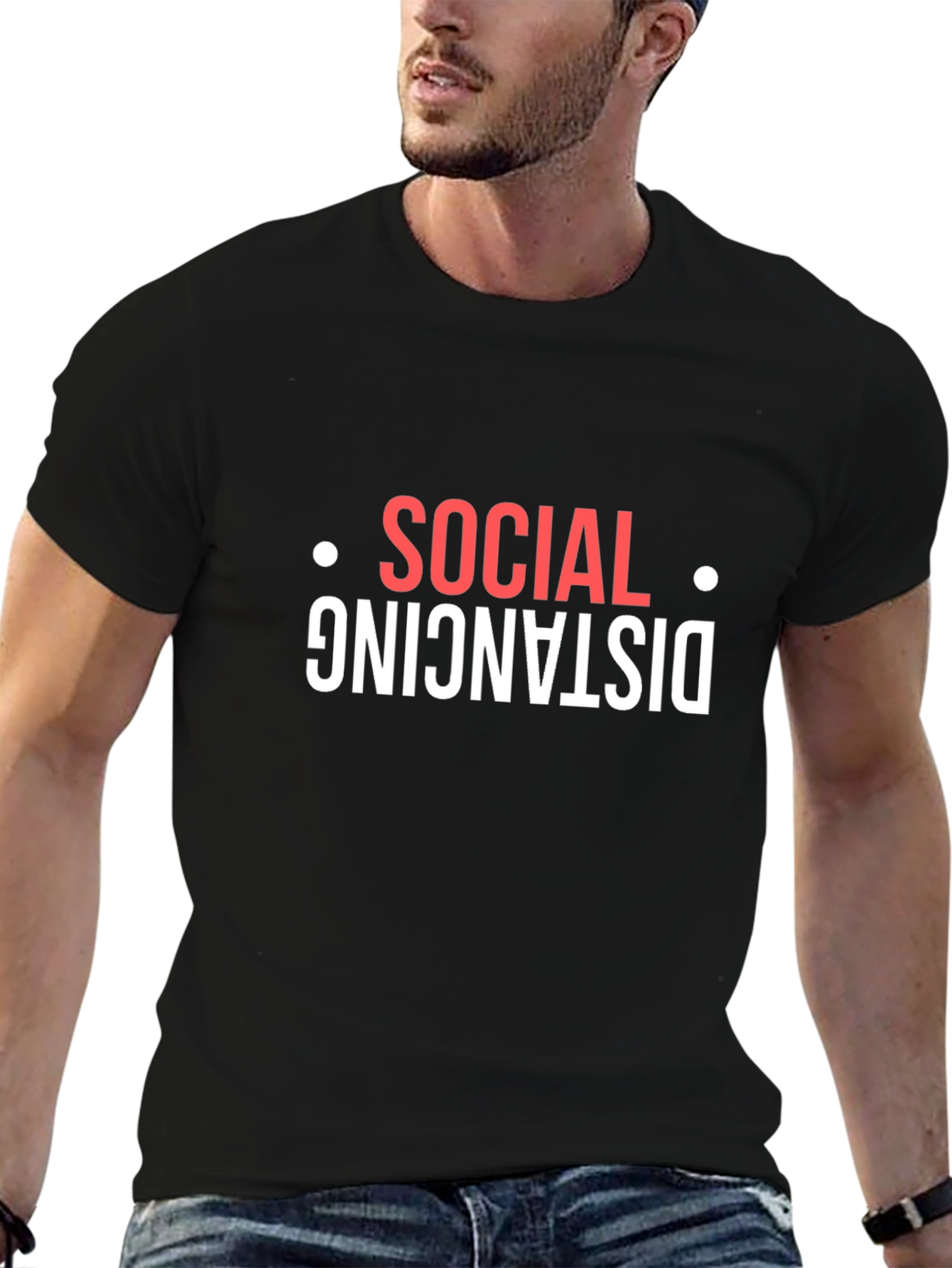 Social Distancing Graphic T-Shirt