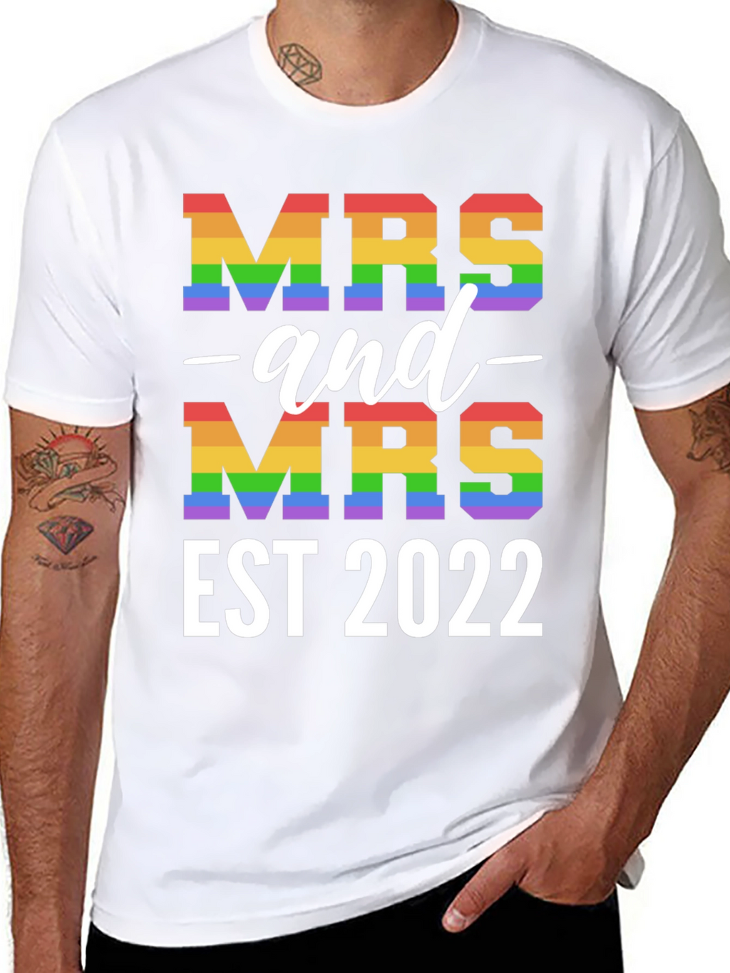 Mrs and Mrs EST 2022 Pride T-Shirt