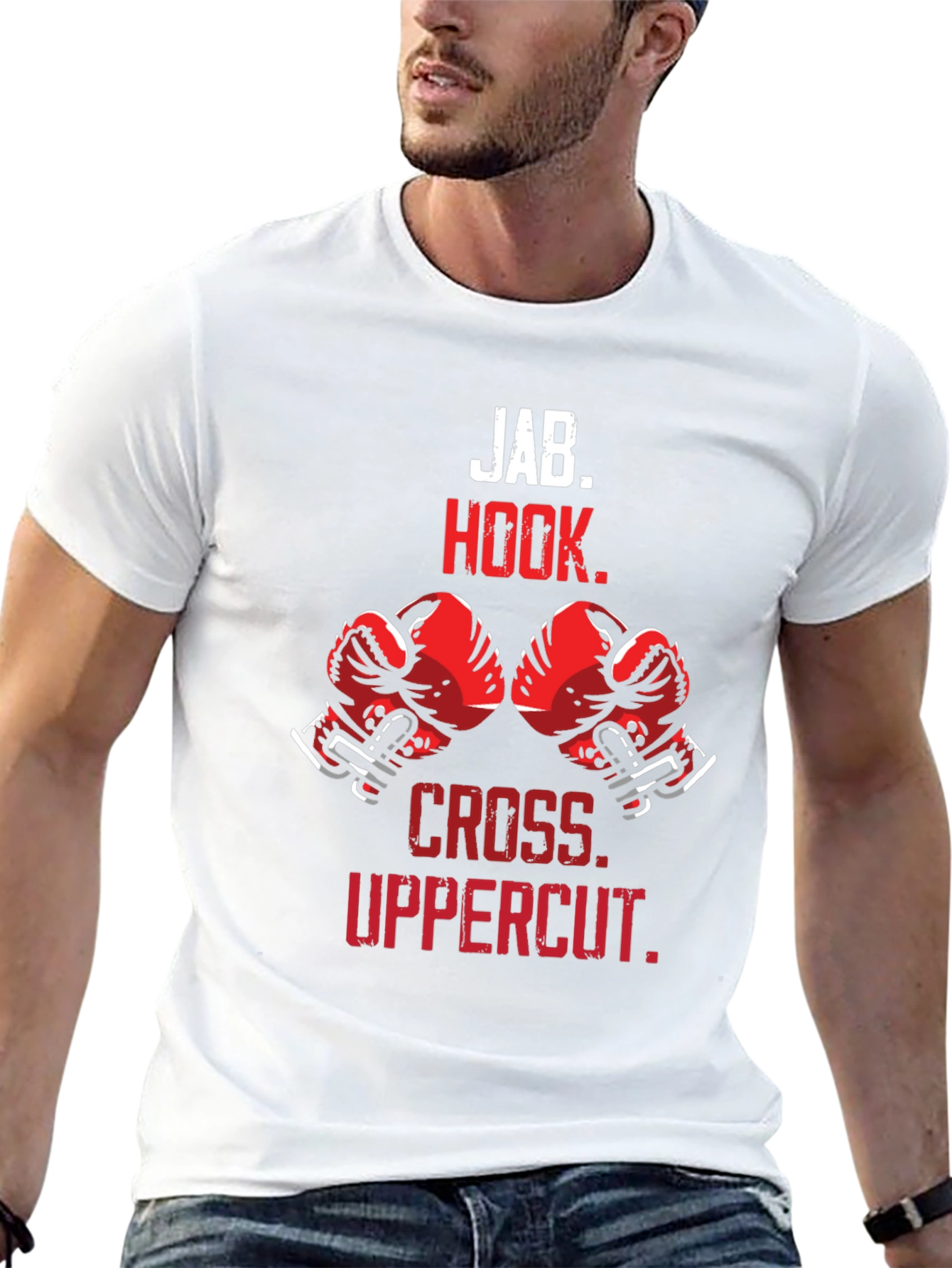Boxing Moves T-Shirt | Jab Hook Cross Uppercut