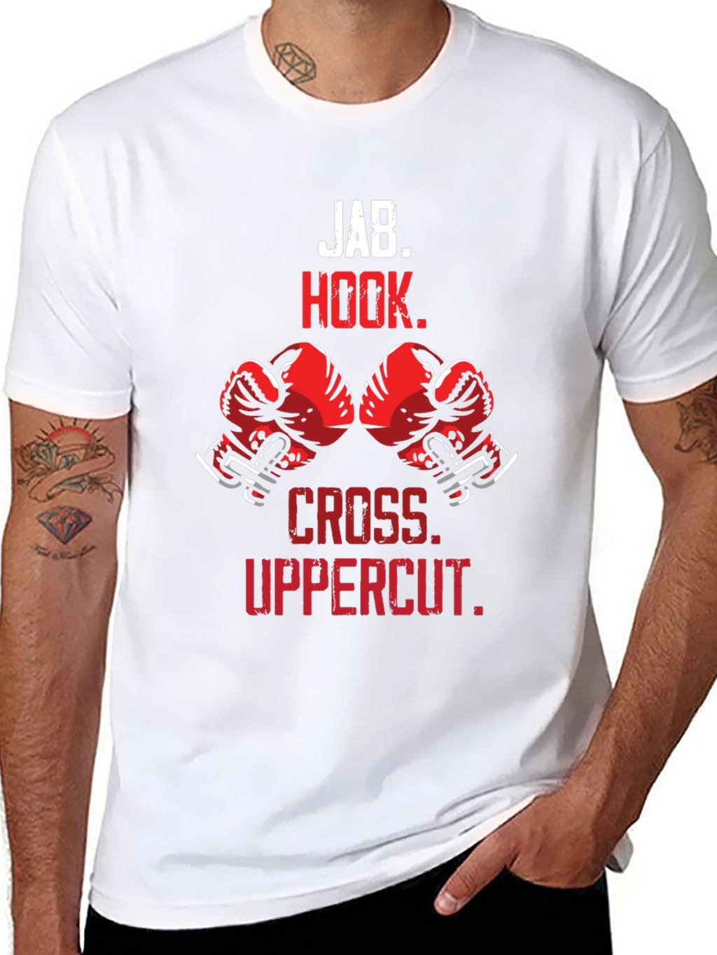 Boxing Moves T-Shirt | Jab Hook Cross Uppercut
