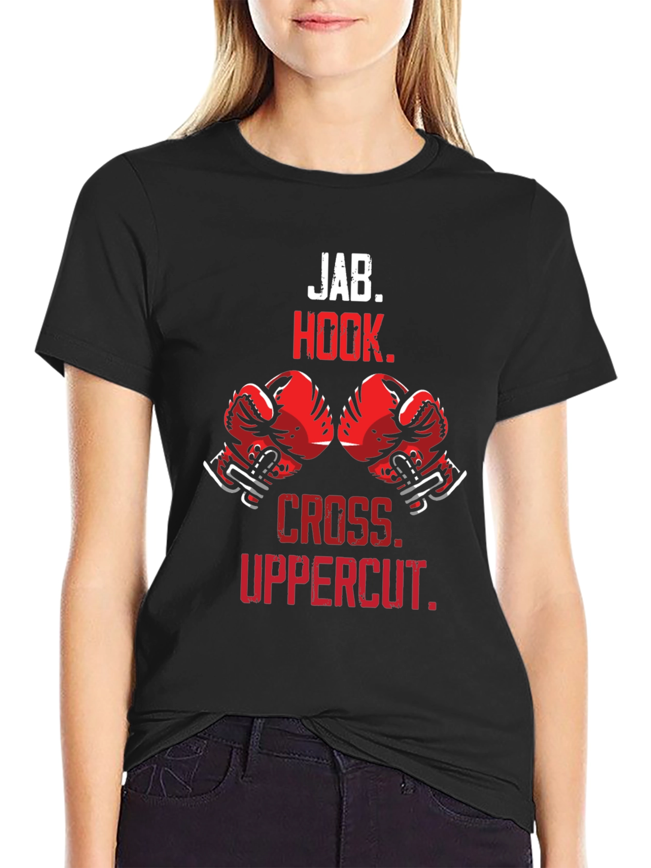Boxing Moves T-Shirt | Jab Hook Cross Uppercut
