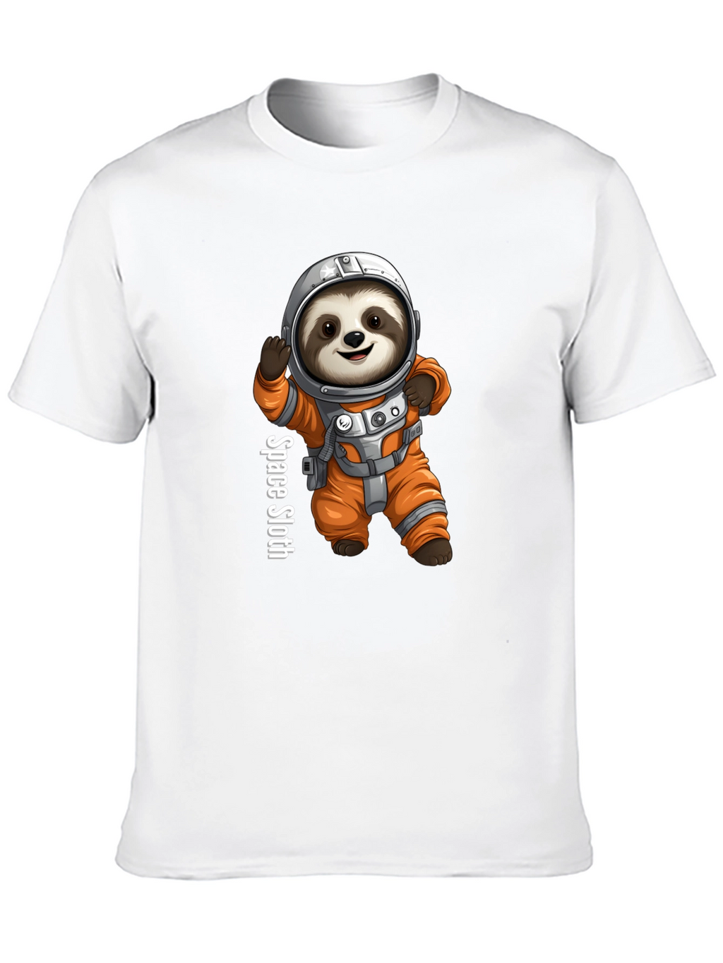 Space Sloth Graphic Tee - Funny Astronaut Design