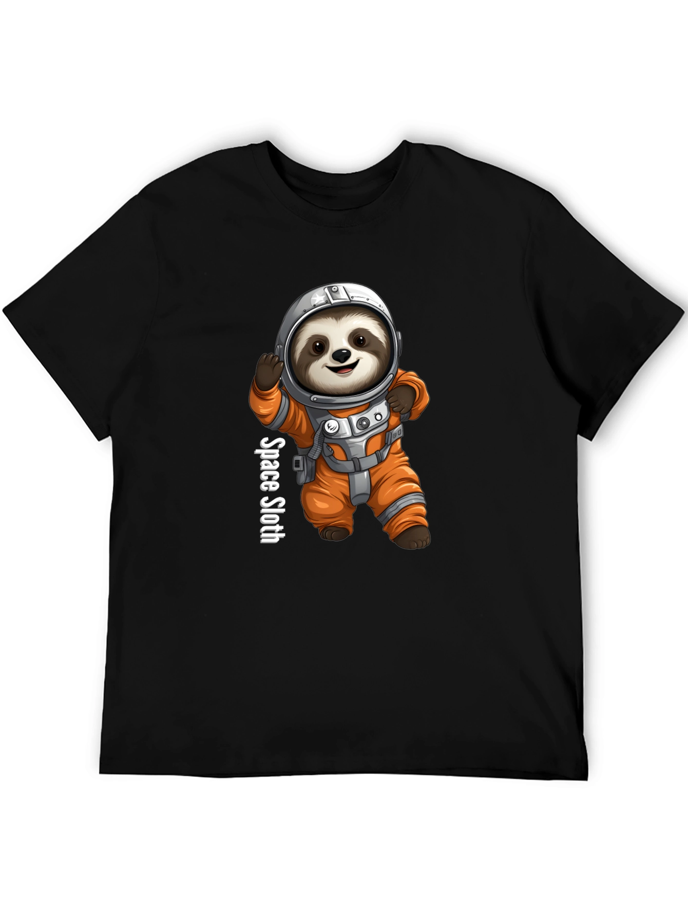 Space Sloth Graphic Tee - Funny Astronaut Design