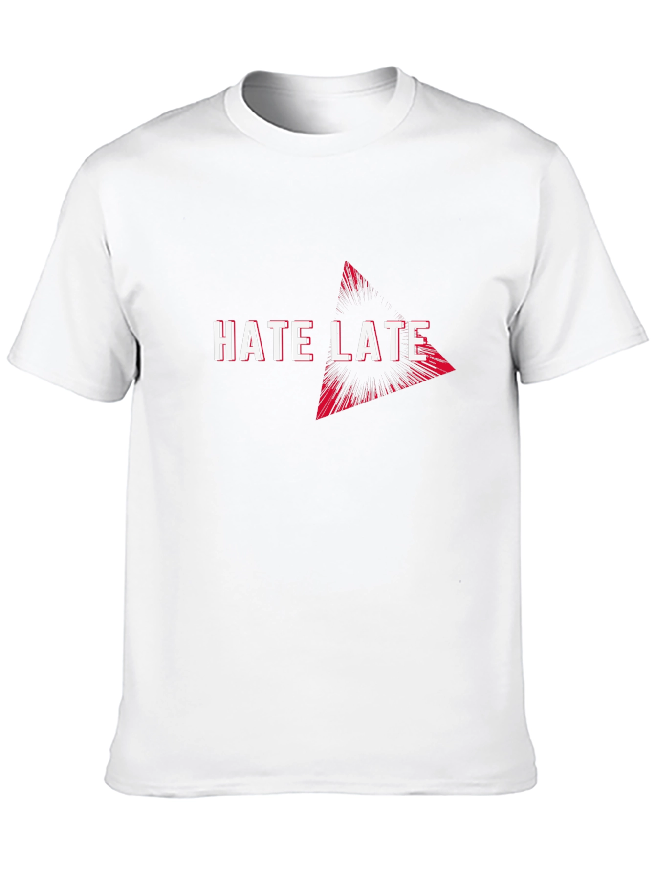 Hate Late Graphic Tee - Cool Casual Wear