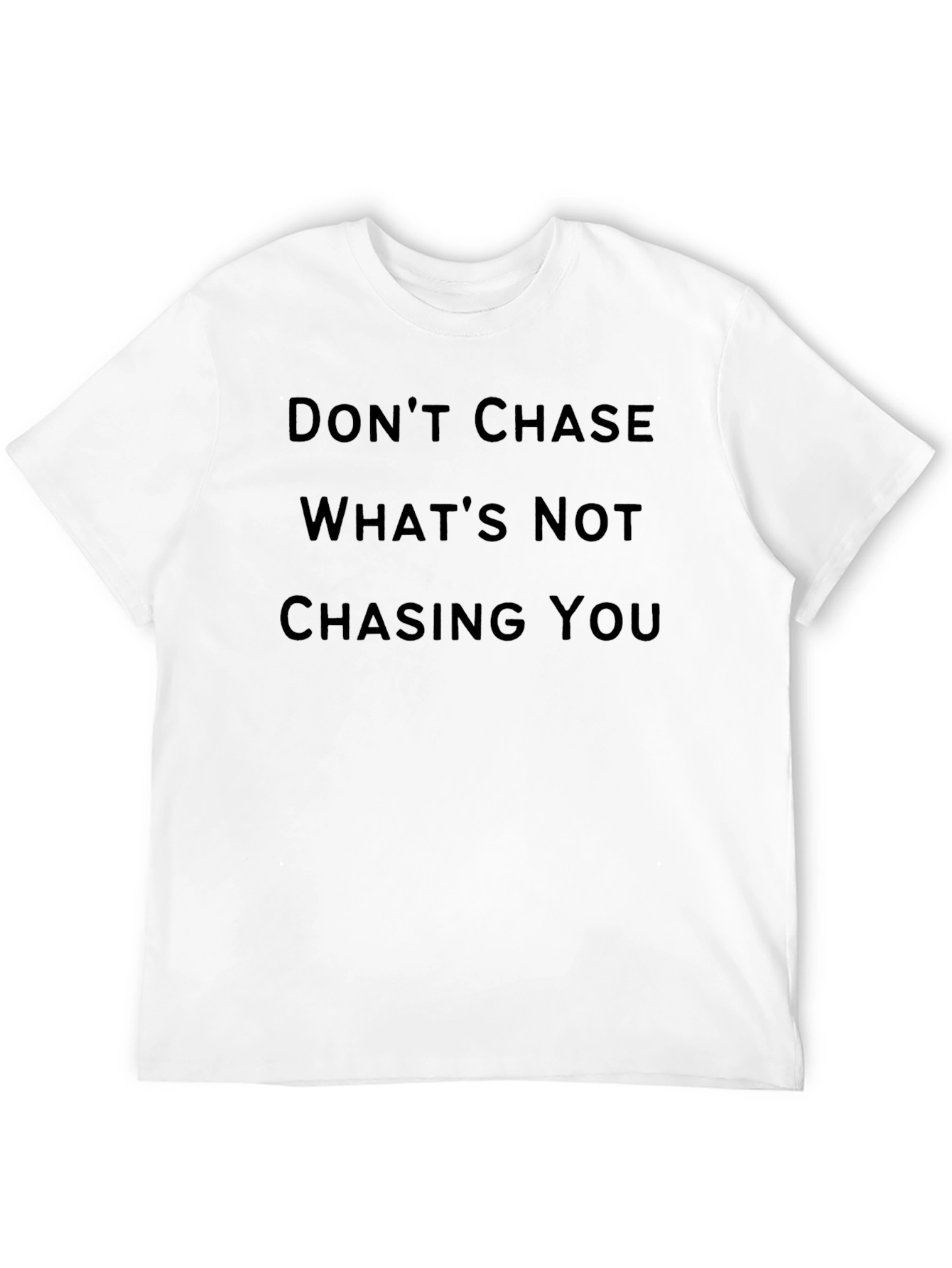 Dont Chase Graphic Tee - Mens Black T-Shirt