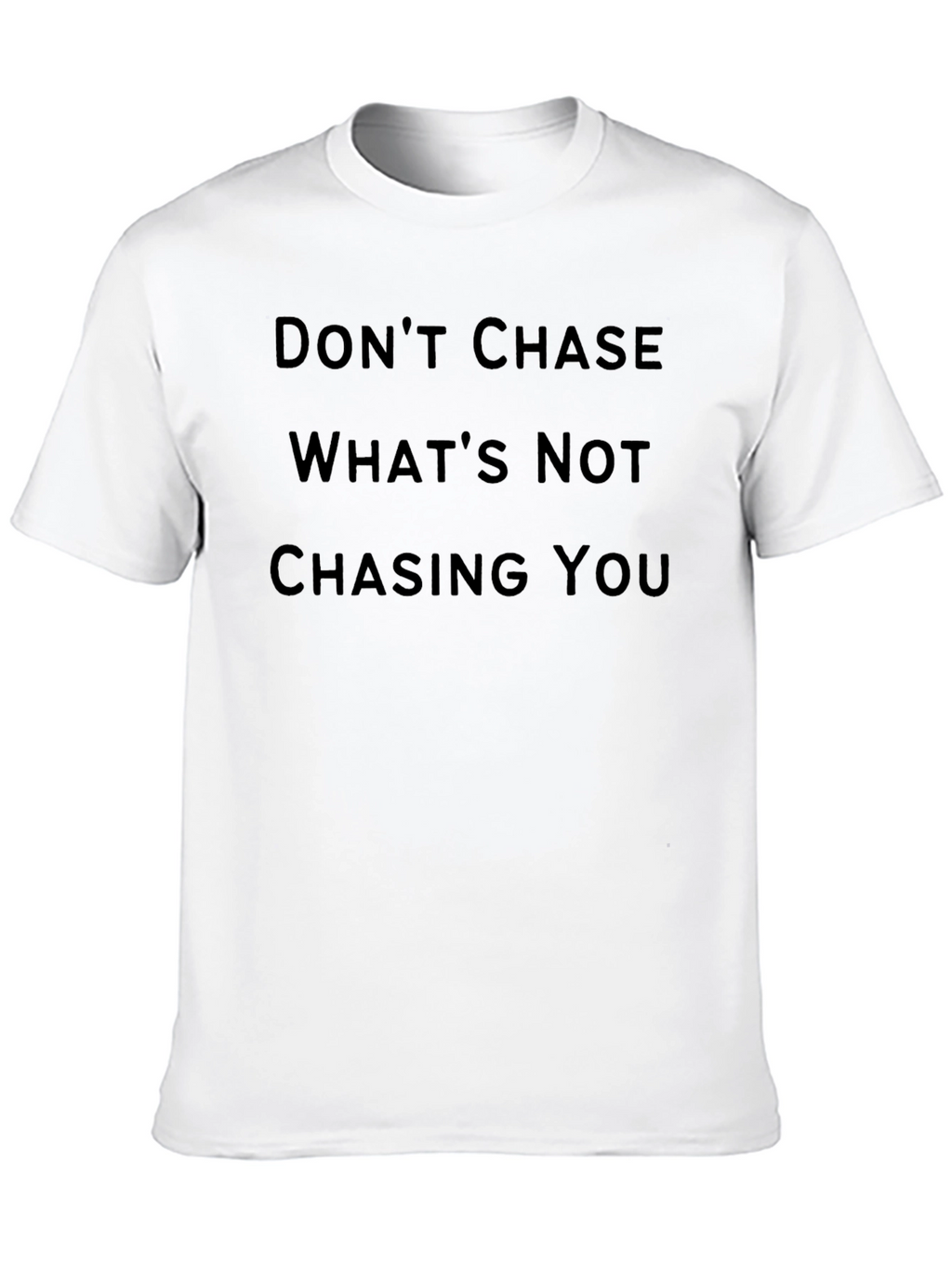 Dont Chase Graphic Tee - Mens Black T-Shirt