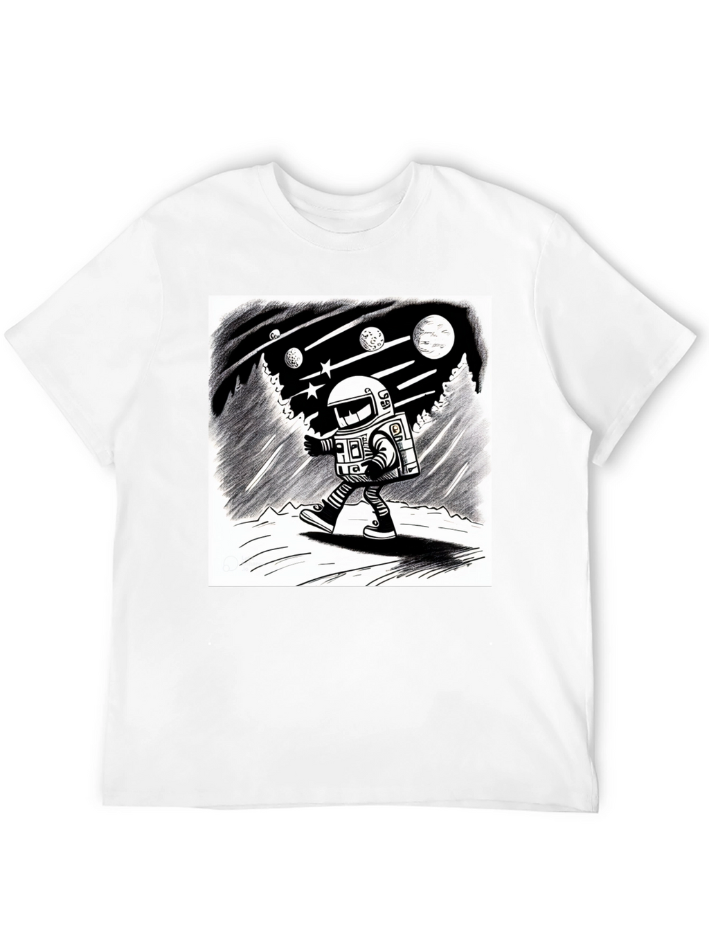 Astronaut Adventure Black T-Shirt