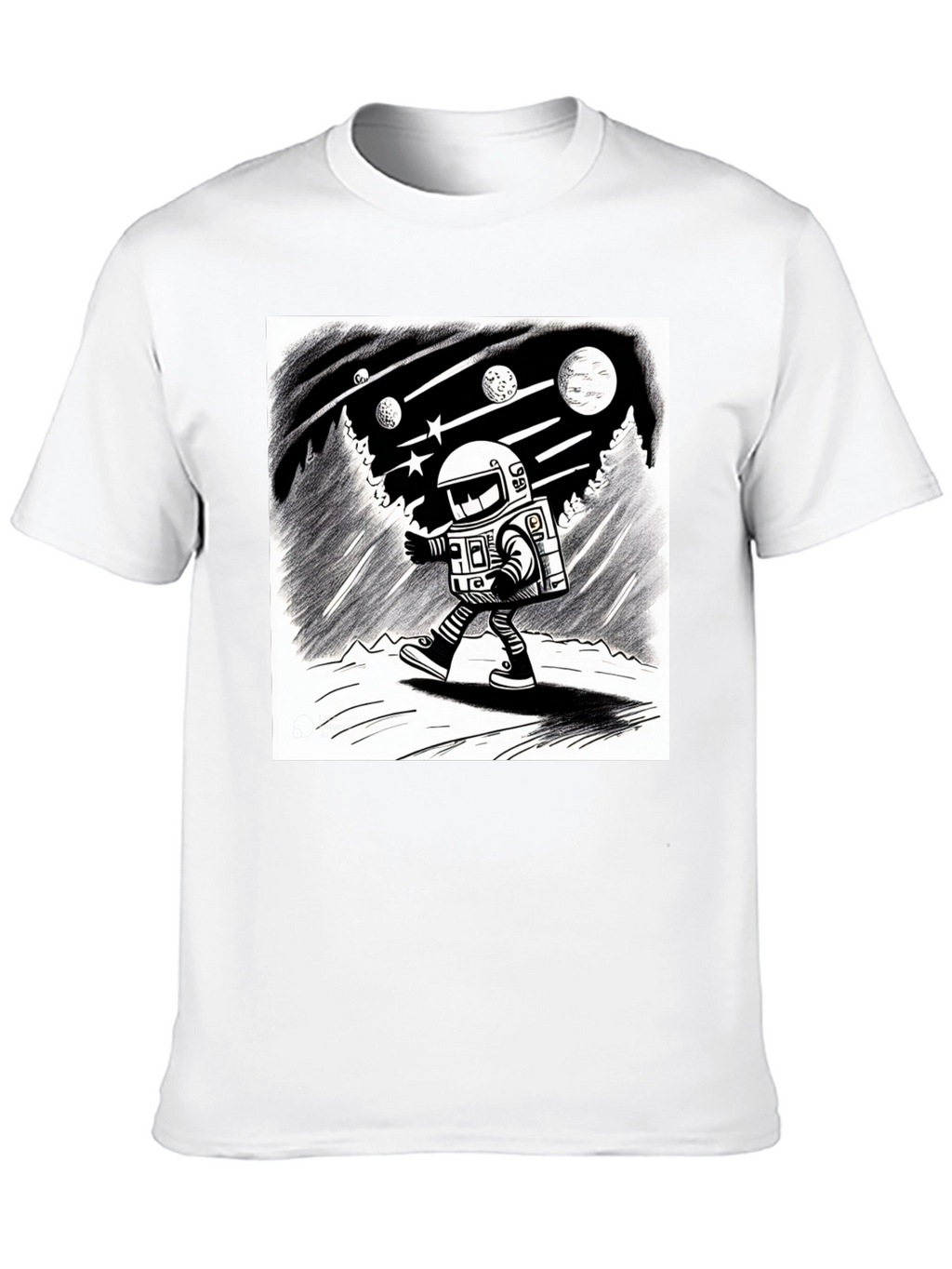 Astronaut Adventure Black T-Shirt