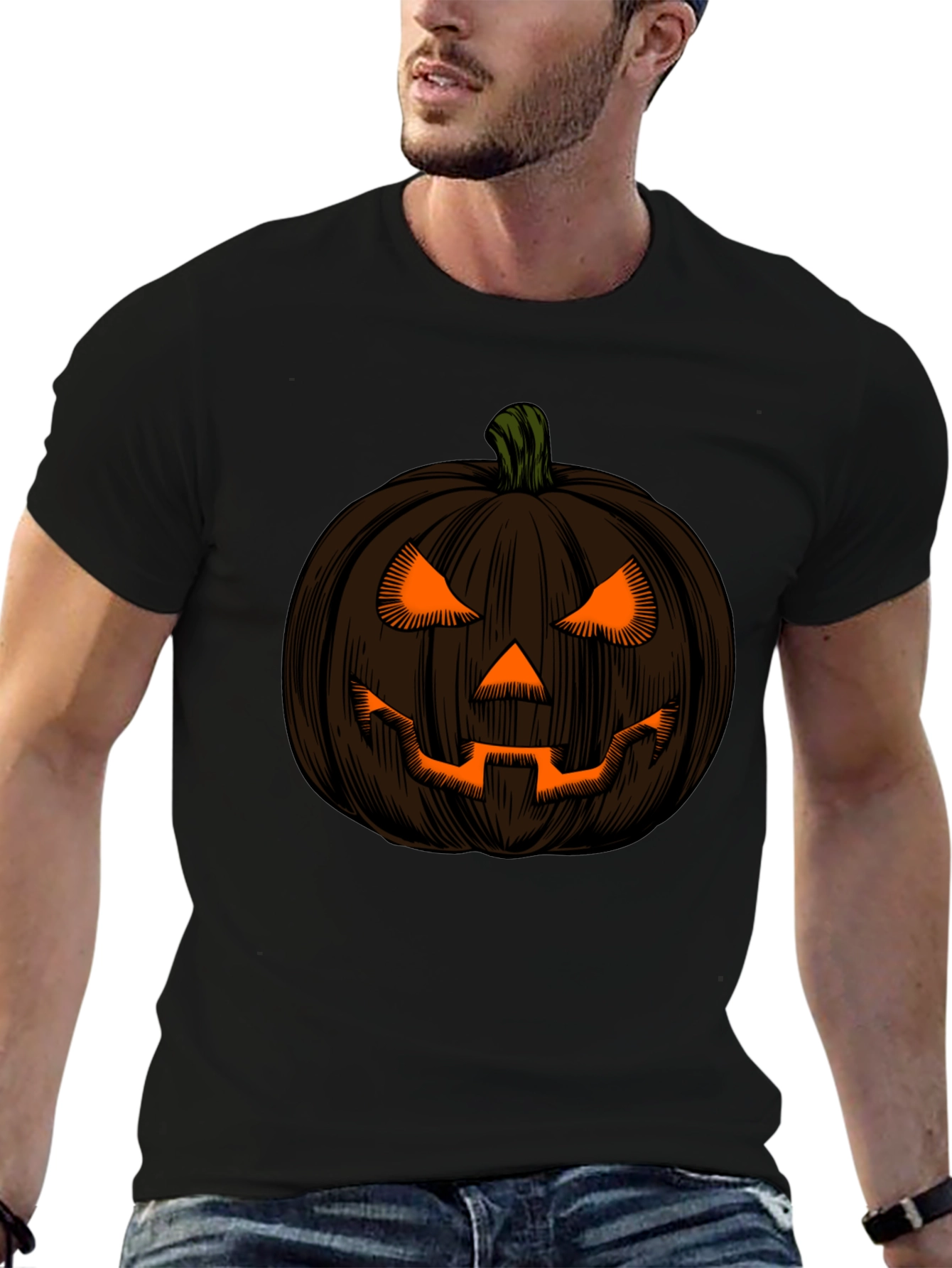 Pumpkin Face Halloween T-Shirt