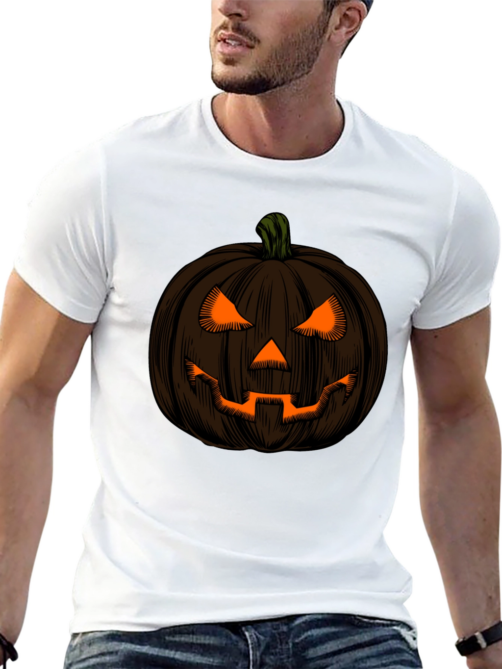 Pumpkin Face Halloween T-Shirt