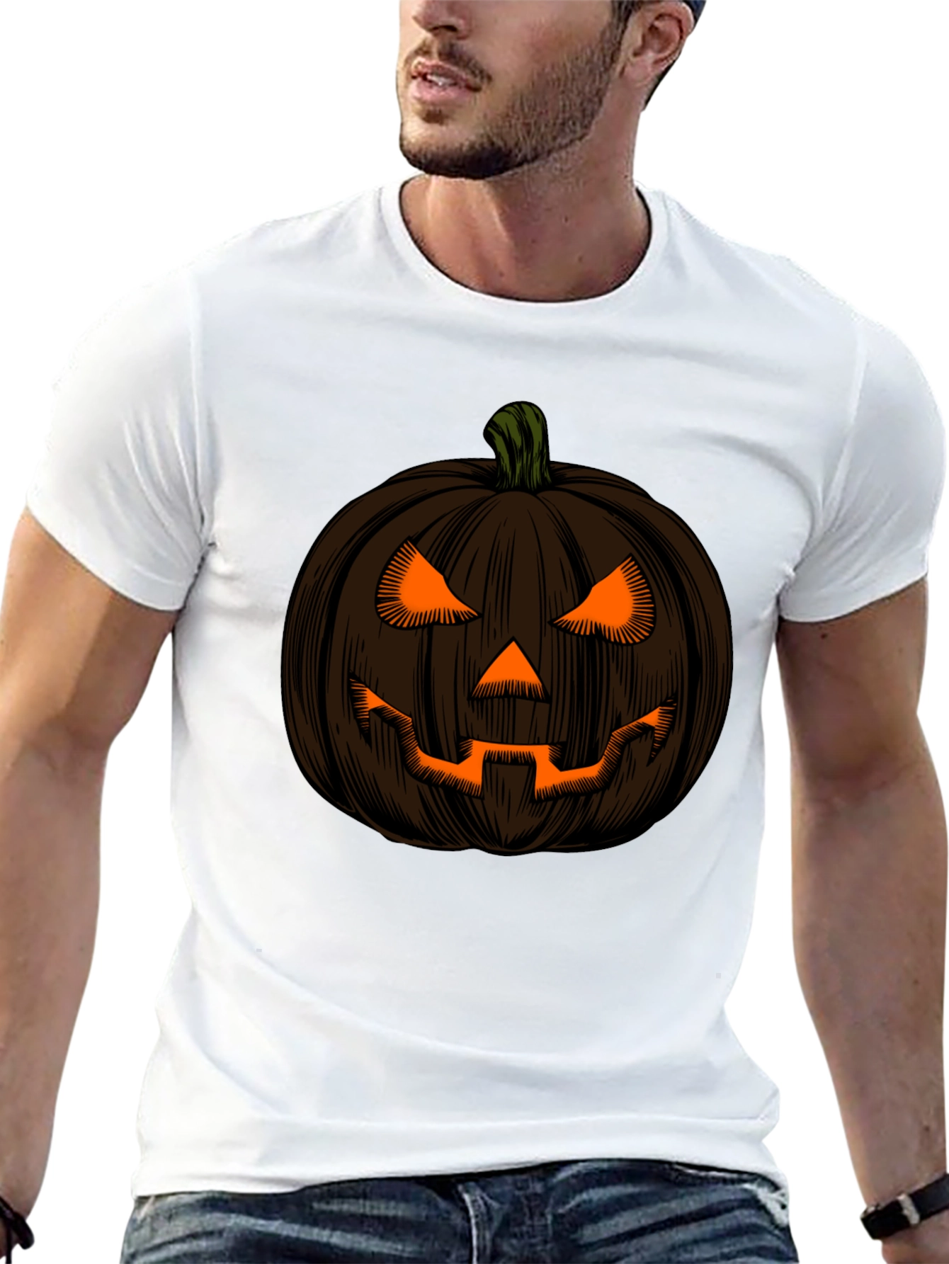 Pumpkin Face Halloween T-Shirt