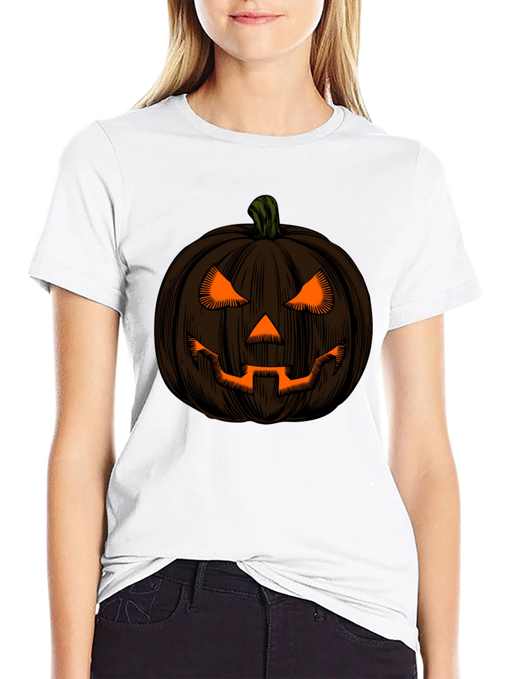 Pumpkin Face Halloween T-Shirt