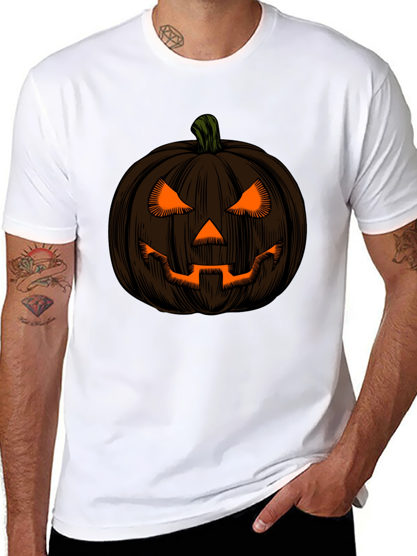 Pumpkin Face Halloween T-Shirt