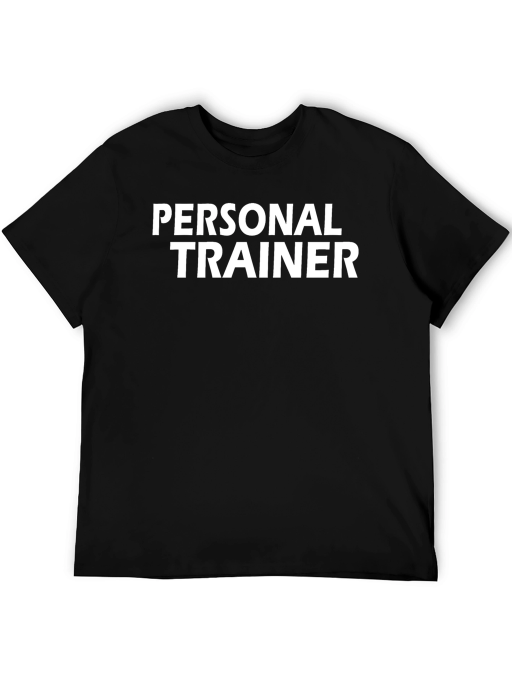 Personal Trainer Black Cotton T-Shirt