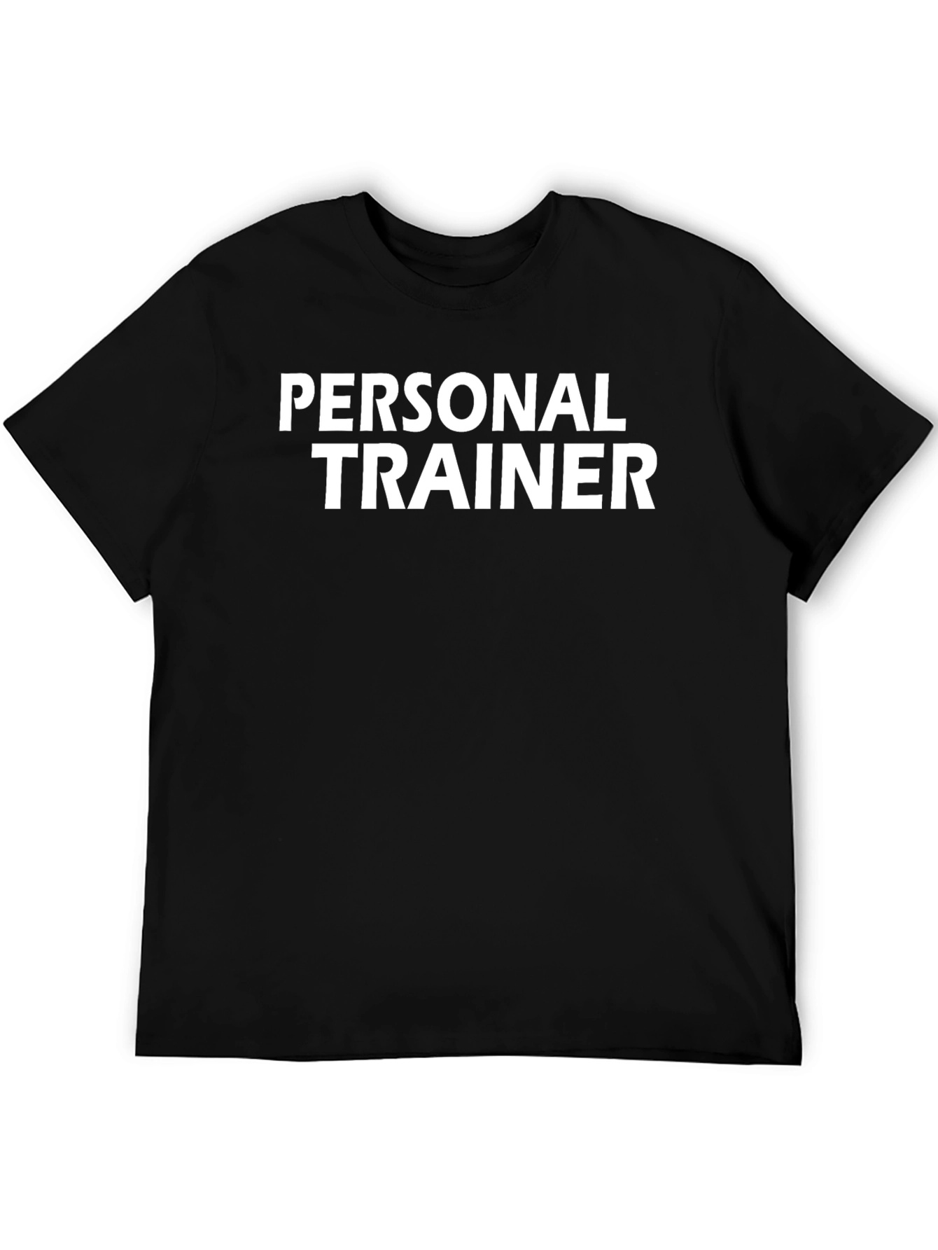 Personal Trainer Black Cotton T-Shirt