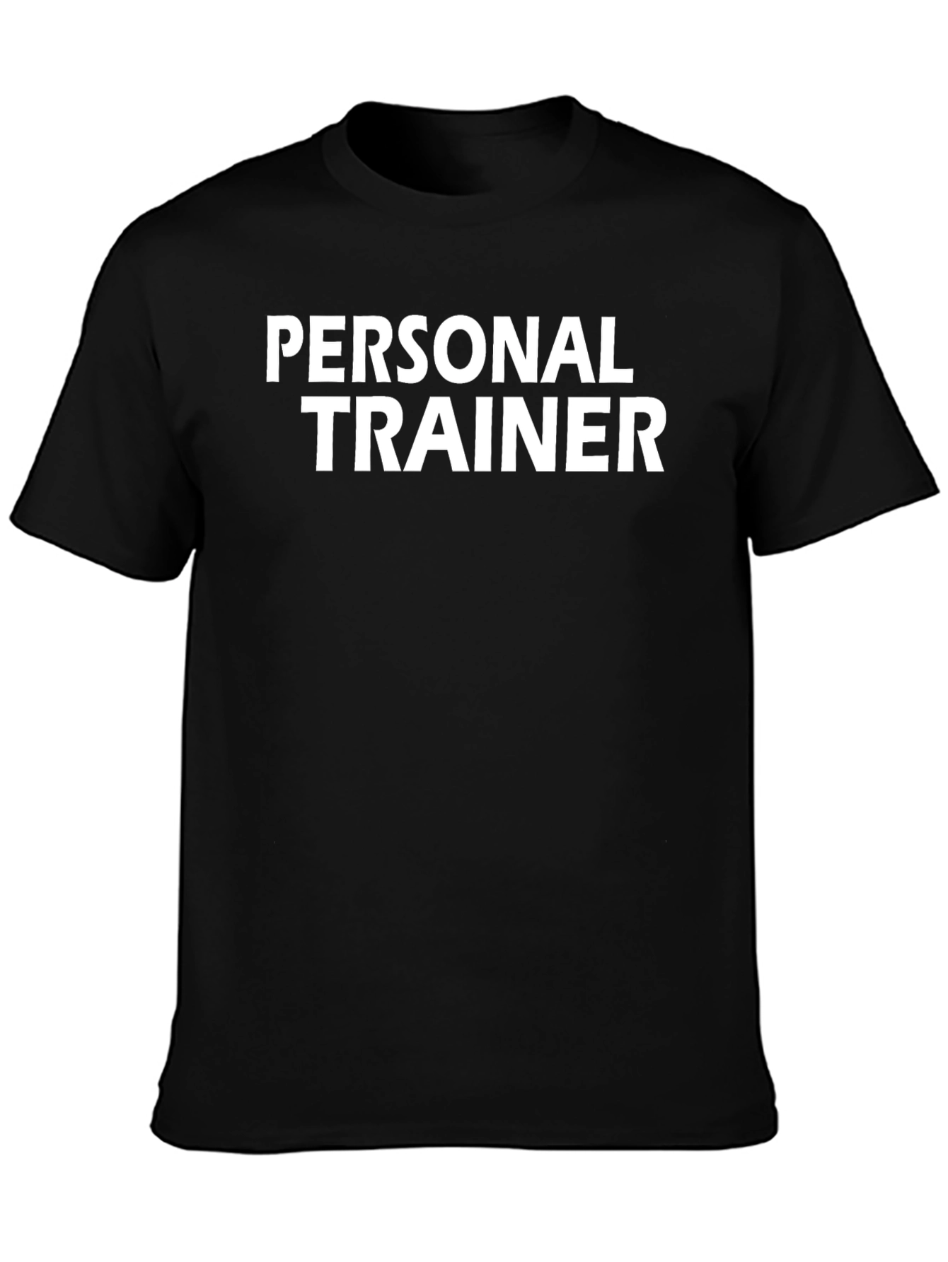 Personal Trainer Black Cotton T-Shirt