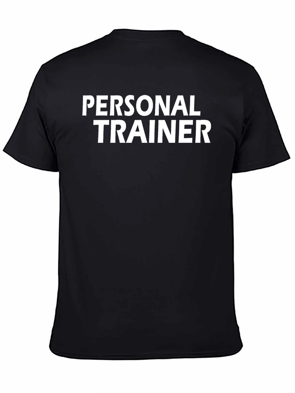 Personal Trainer Black Cotton T-Shirt