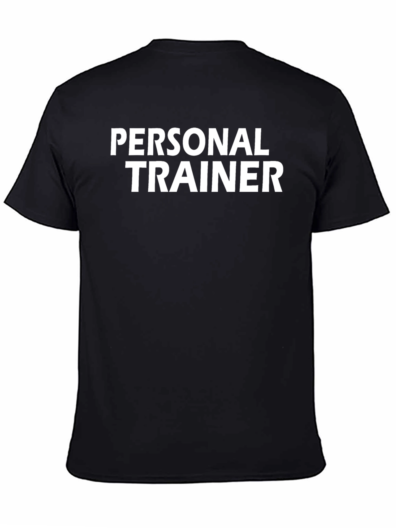 Personal Trainer Black Cotton T-Shirt