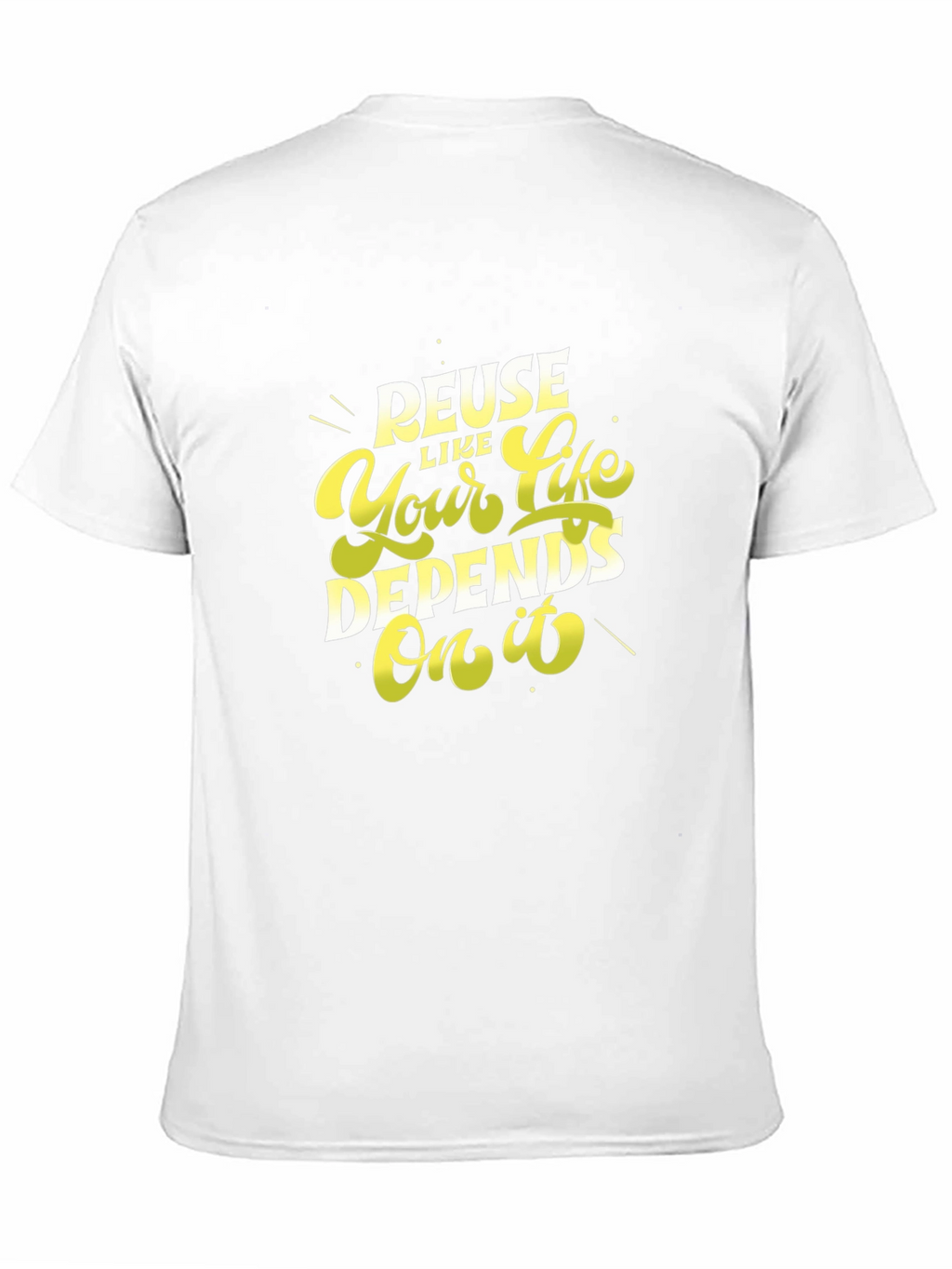 Reuse Like Your Life Depends On It Black T-Shirt
