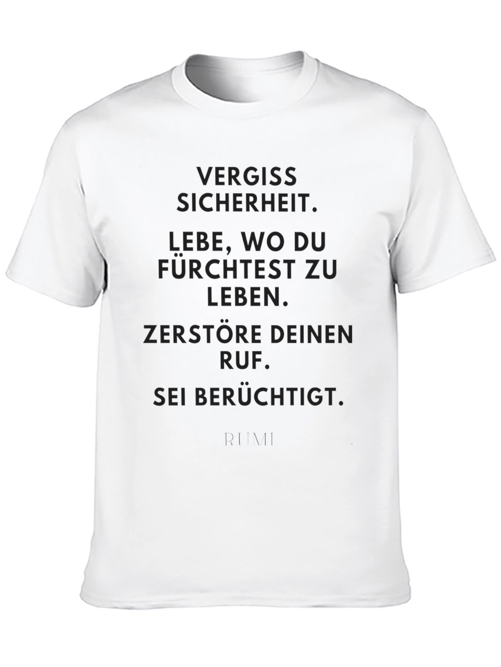 Forget Safety Black T-Shirt - Live Dangerously Motto