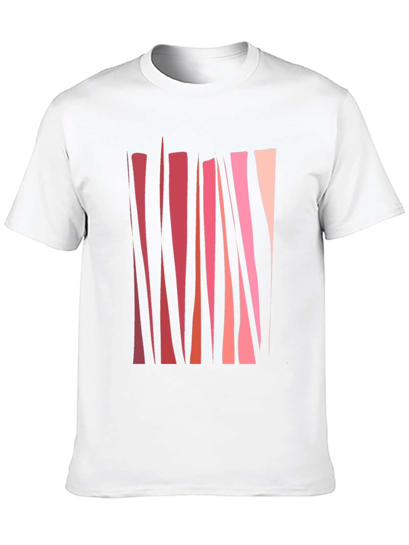 Abstract Geometric Line Art Mens Black T-Shirt