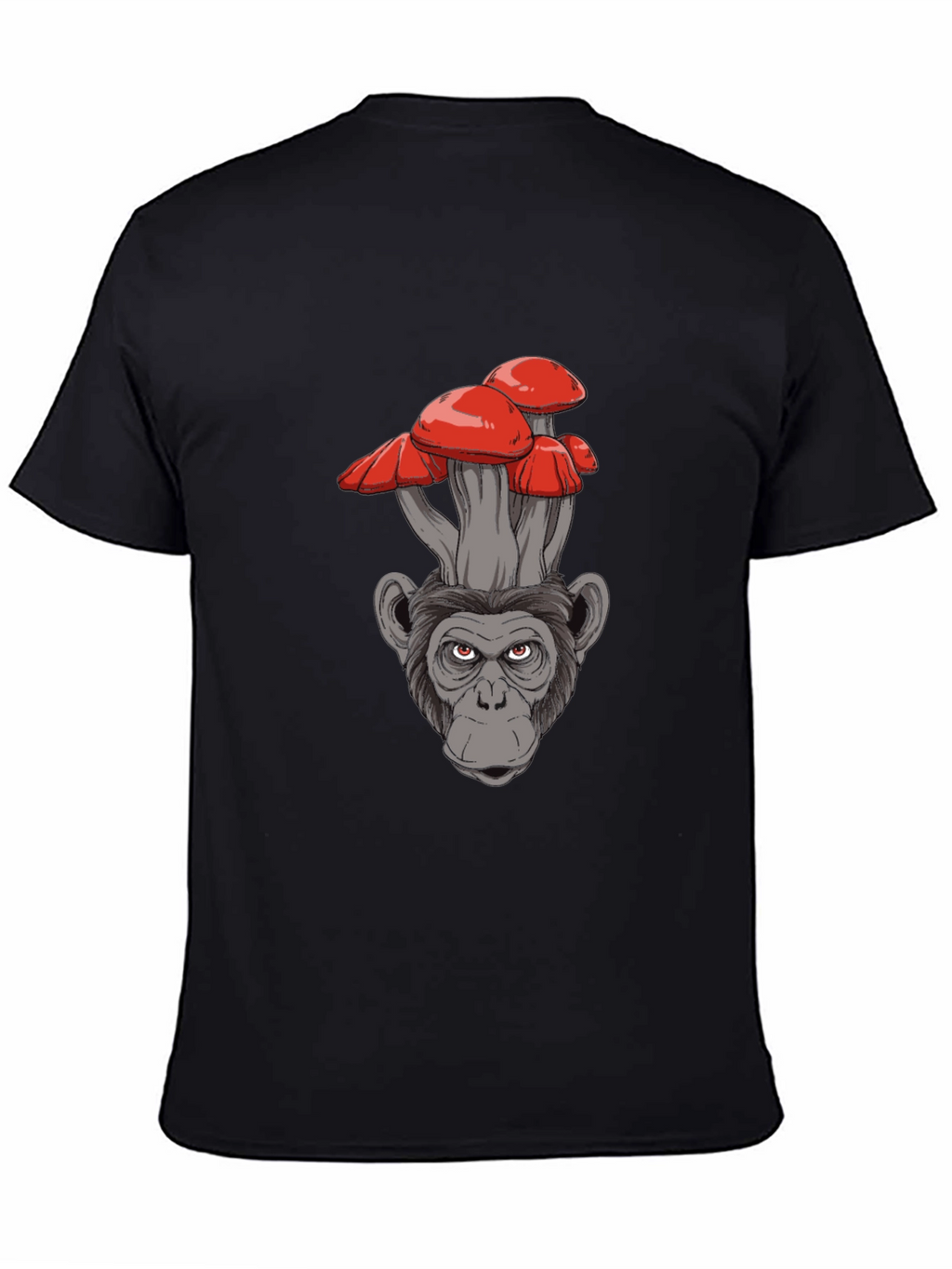 Mushroom Monkey Graphic Tee - Cool Novelty Shirt