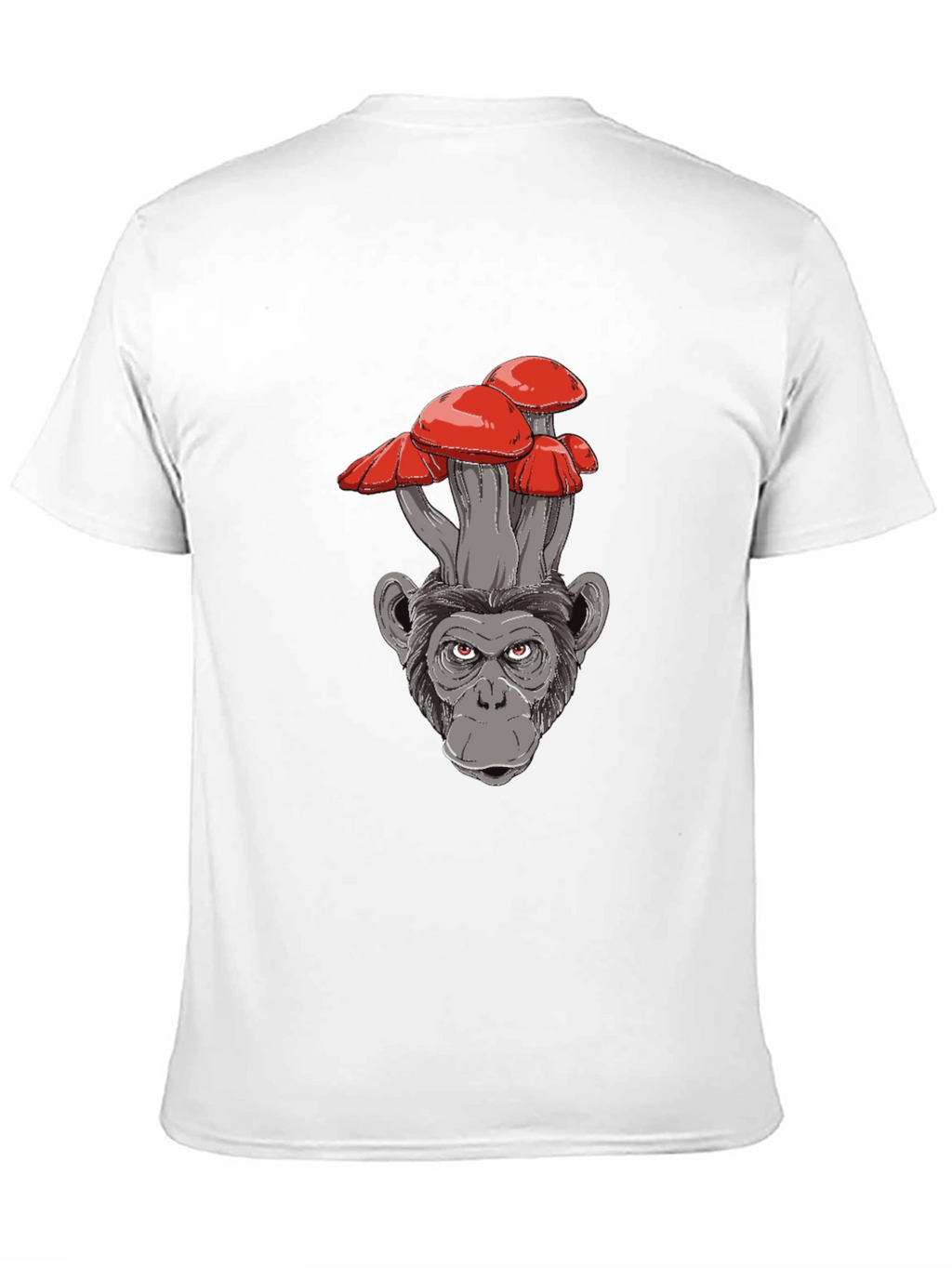 Mushroom Monkey Graphic Tee - Cool Novelty Shirt