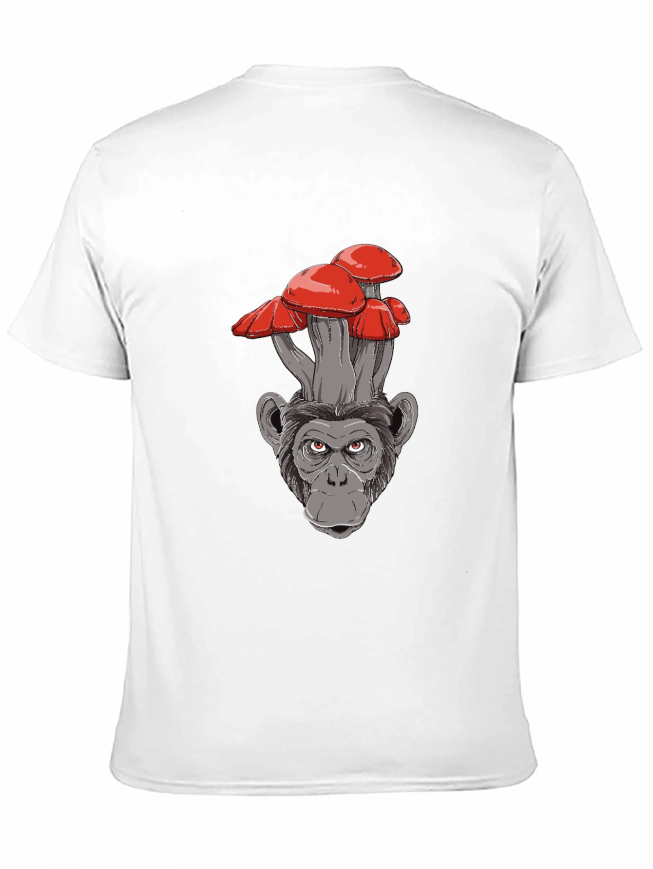 Mushroom Monkey Graphic Tee - Cool Novelty Shirt