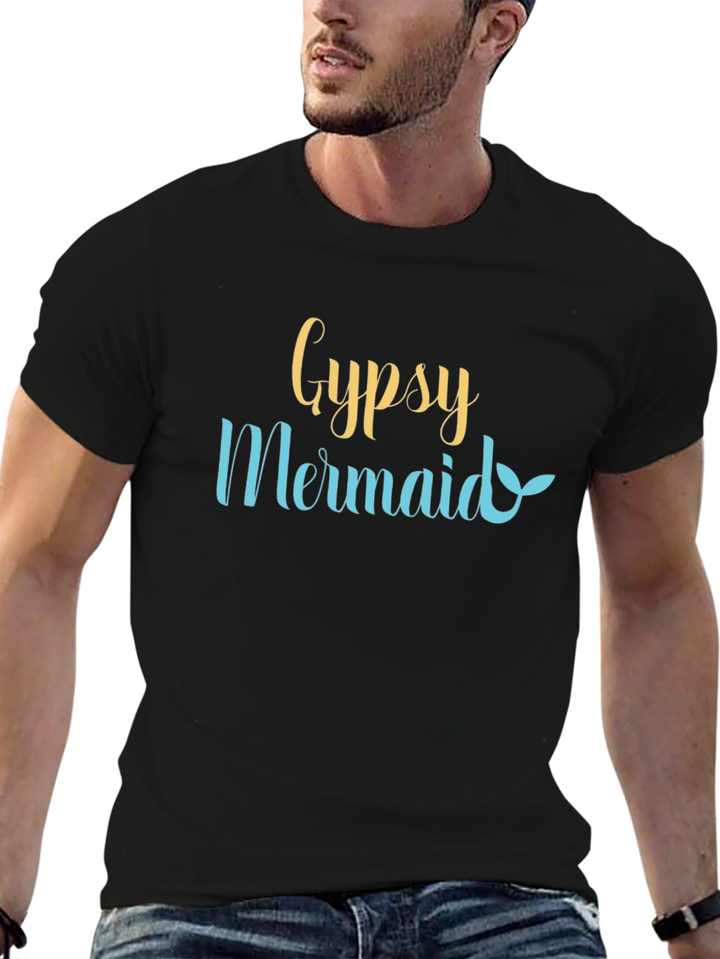 Gypsy Mermaid Graphic Tee - Stylish Summer Shirt