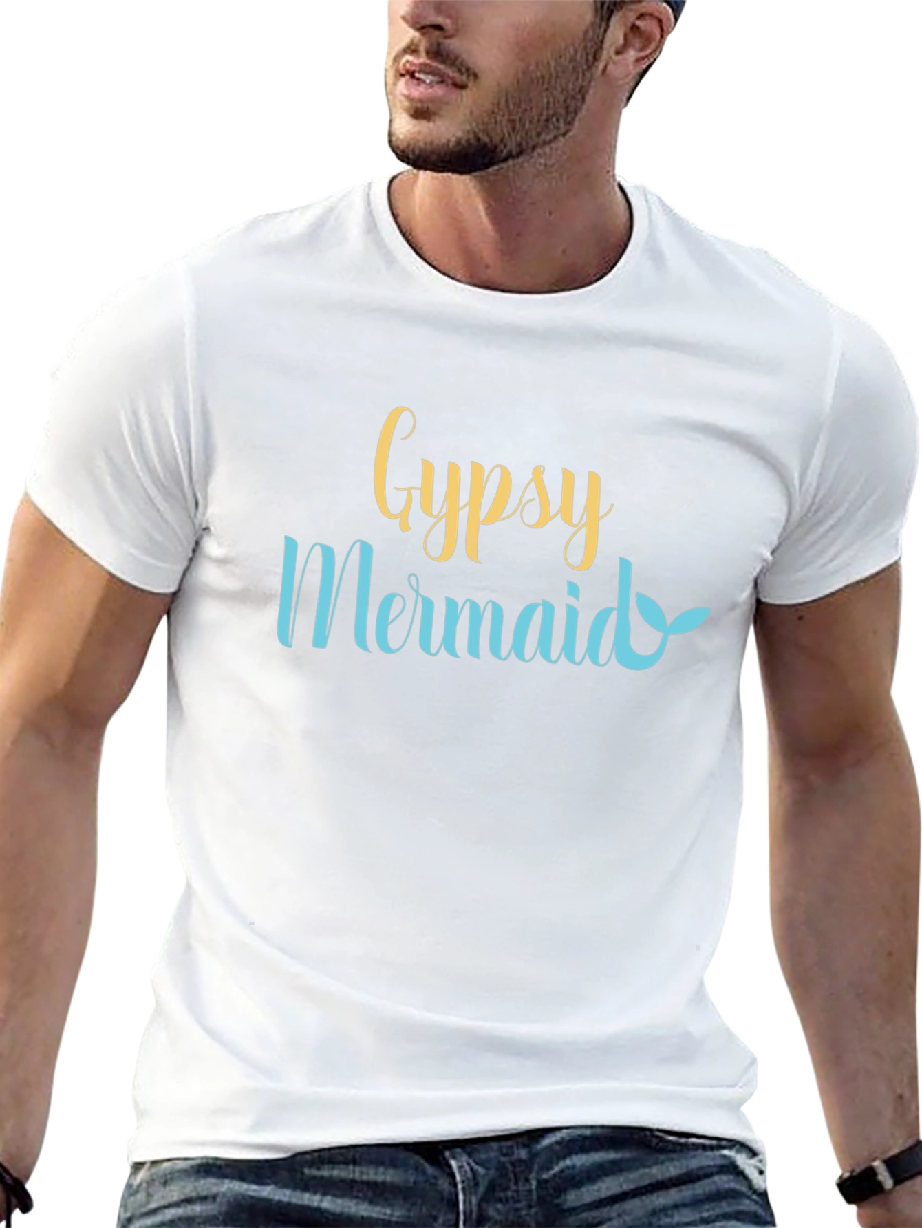 Gypsy Mermaid Graphic Tee - Stylish Summer Shirt