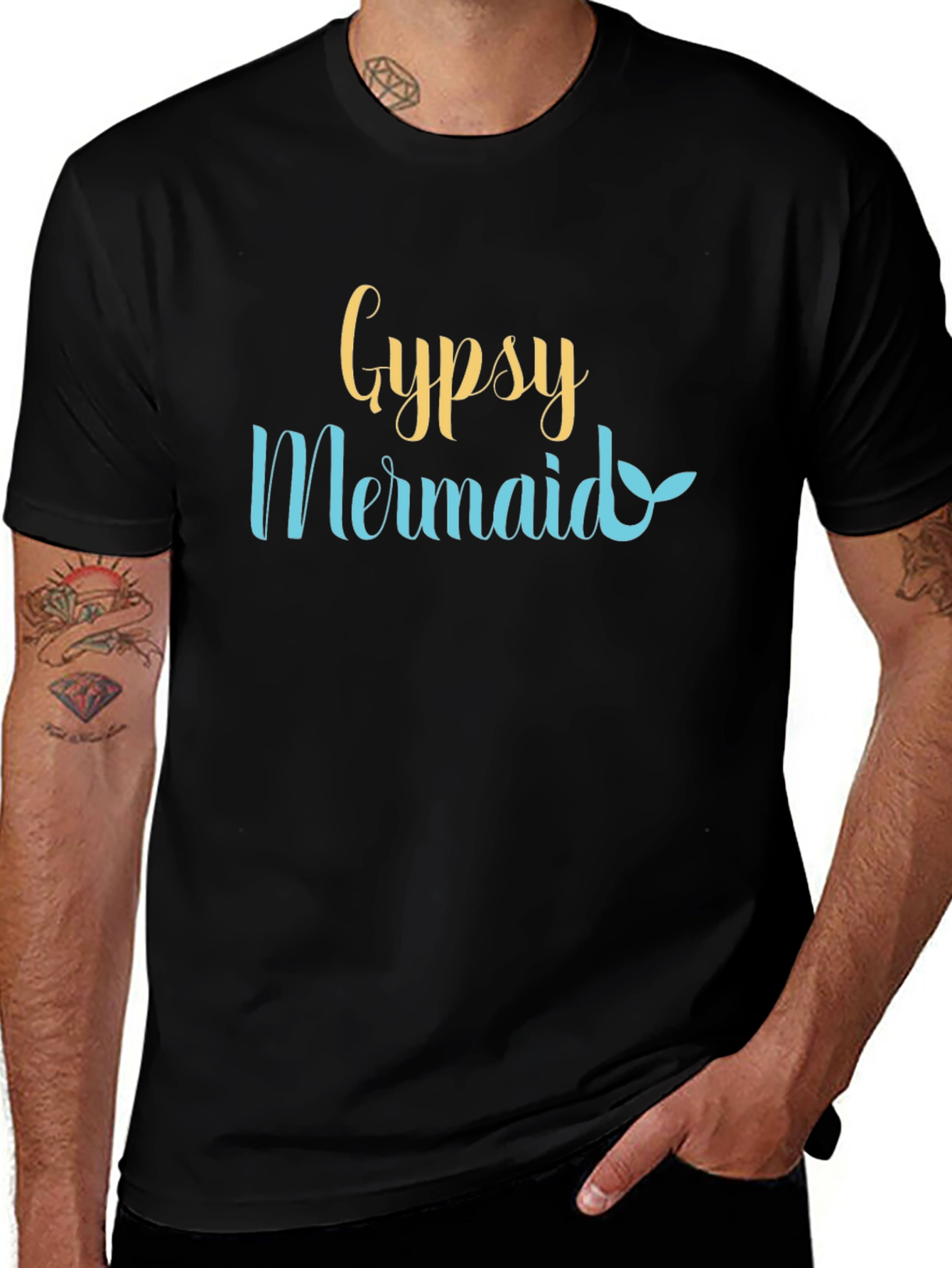Gypsy Mermaid Graphic Tee - Stylish Summer Shirt