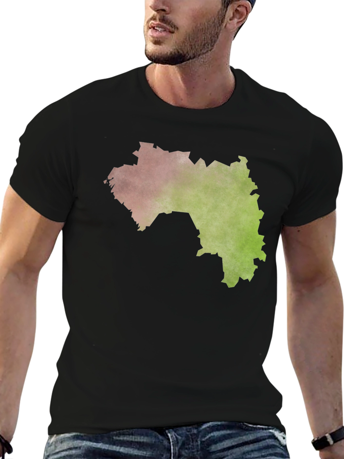 Guinea Map T-Shirt - Unique Country Design