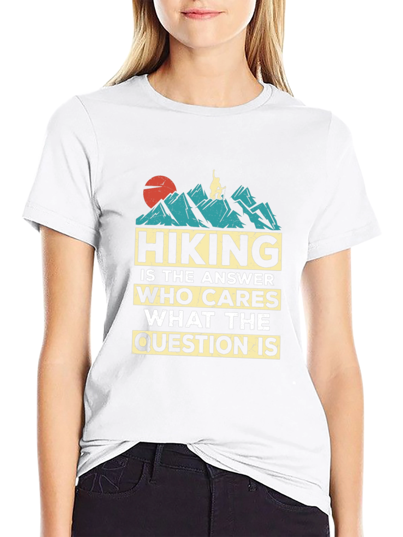 Hiking is the Answer Graphic T-Shirt