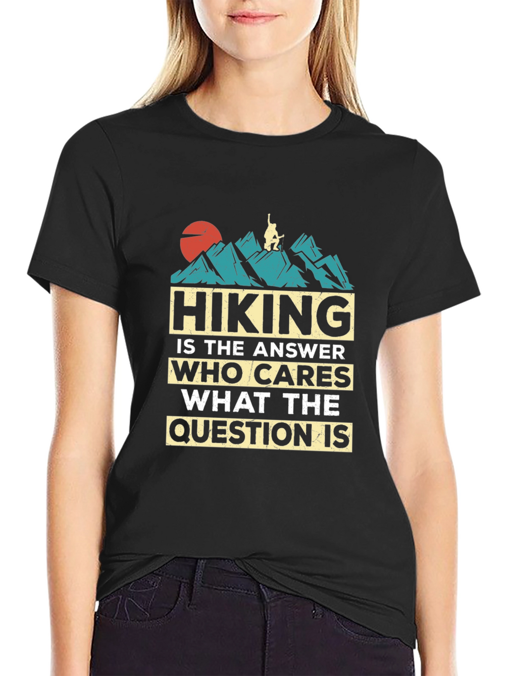 Hiking is the Answer Graphic T-Shirt