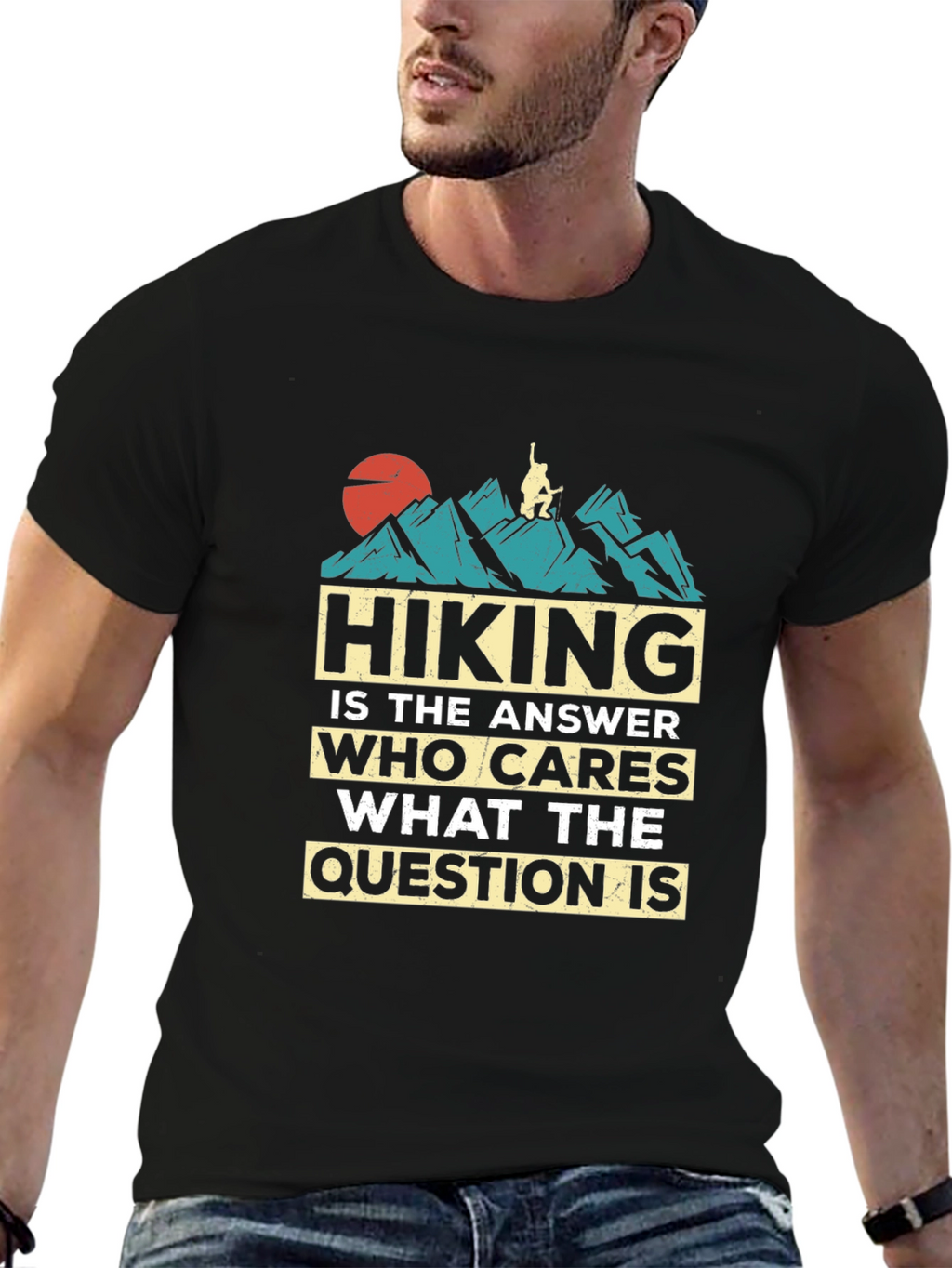 Hiking is the Answer Graphic T-Shirt