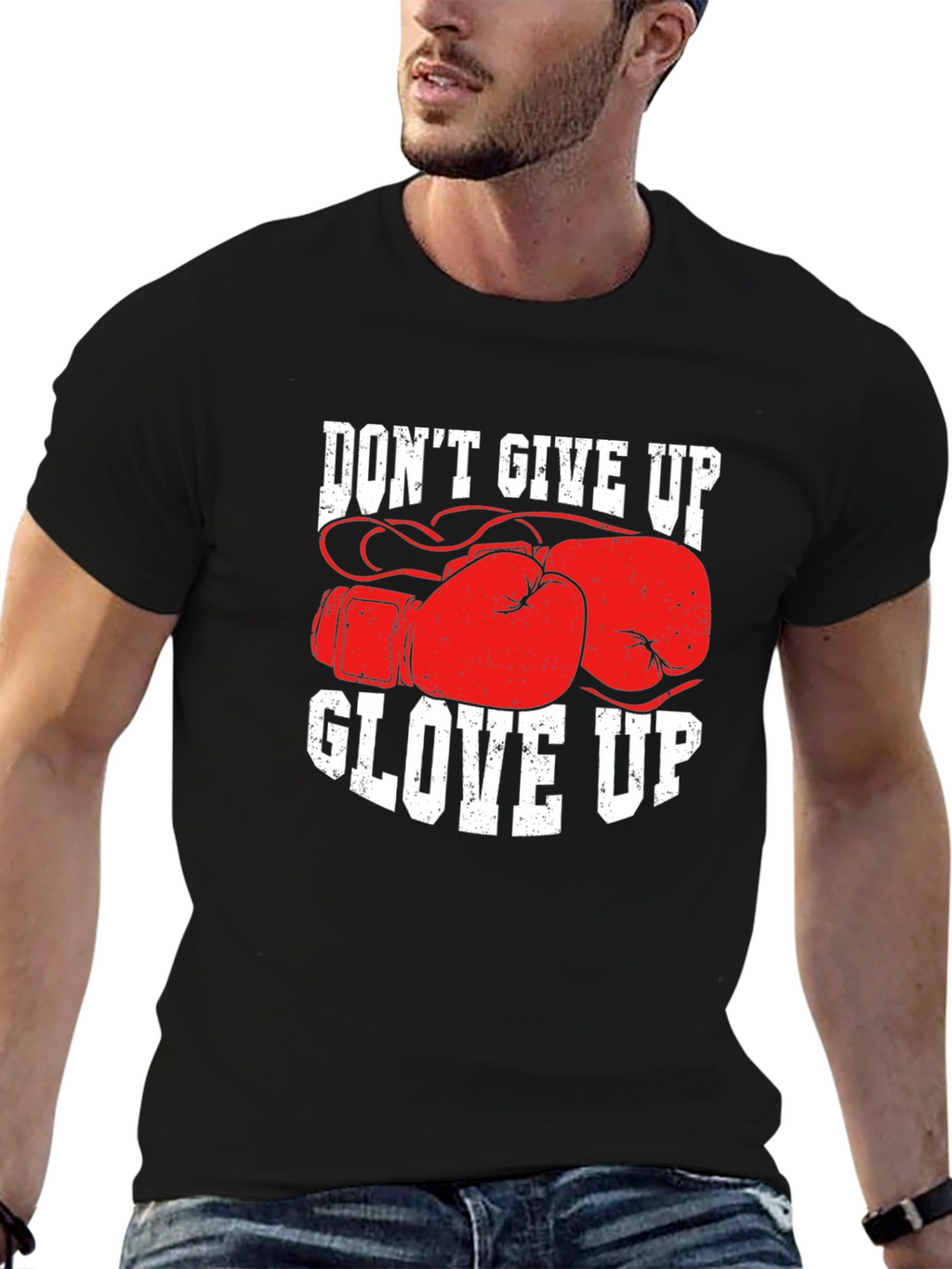 Dont Give Up Glove Up Boxing T-Shirt