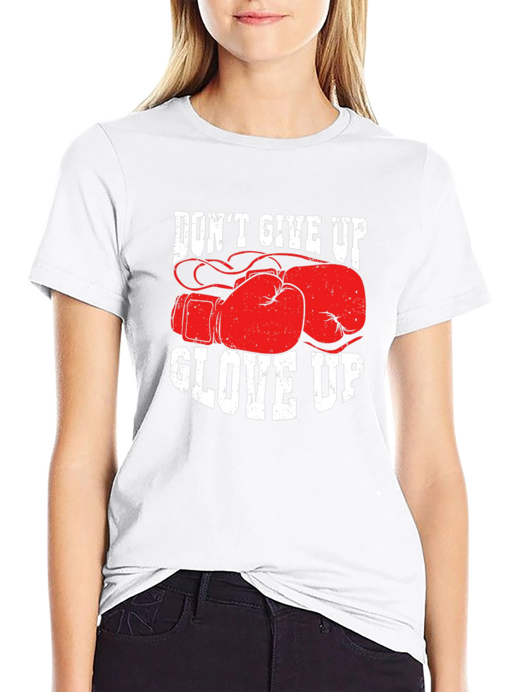 Dont Give Up Glove Up Boxing T-Shirt