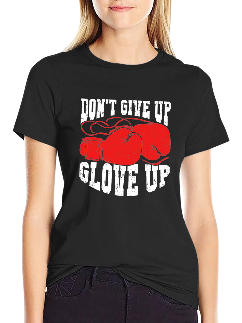 Dont Give Up Glove Up Boxing T-Shirt