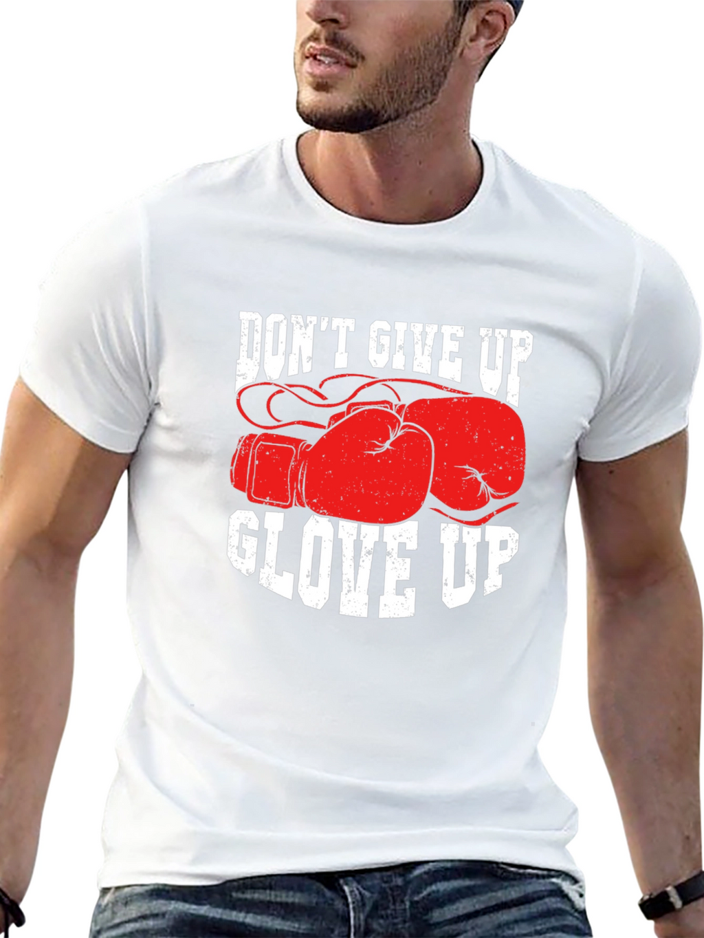 Dont Give Up Glove Up Boxing T-Shirt