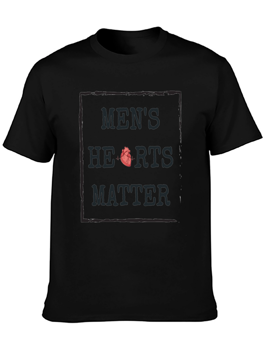 Mens Hearts Matter Graphic Tee
