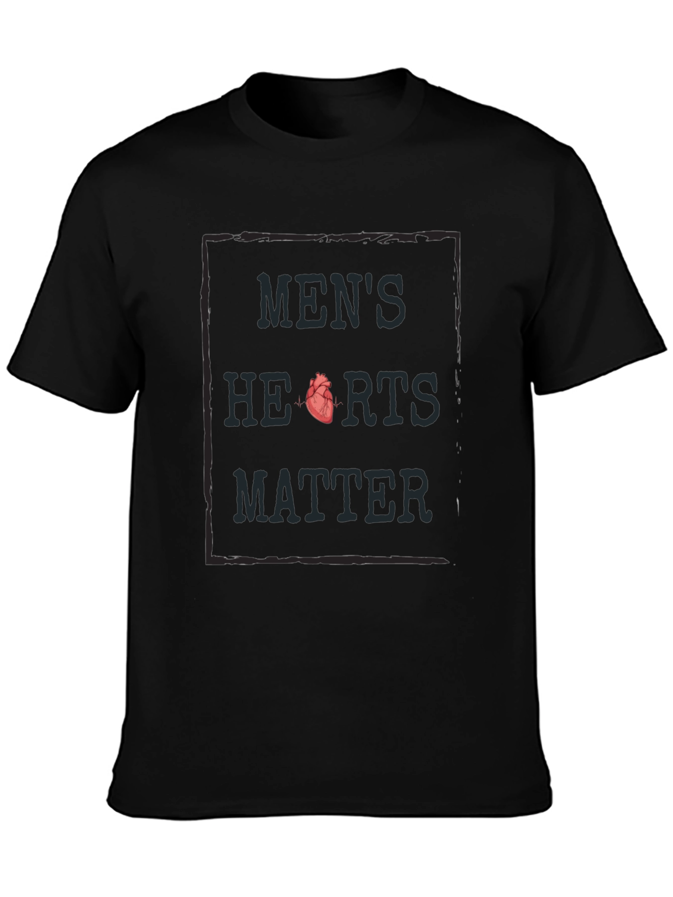 Mens Hearts Matter Graphic Tee
