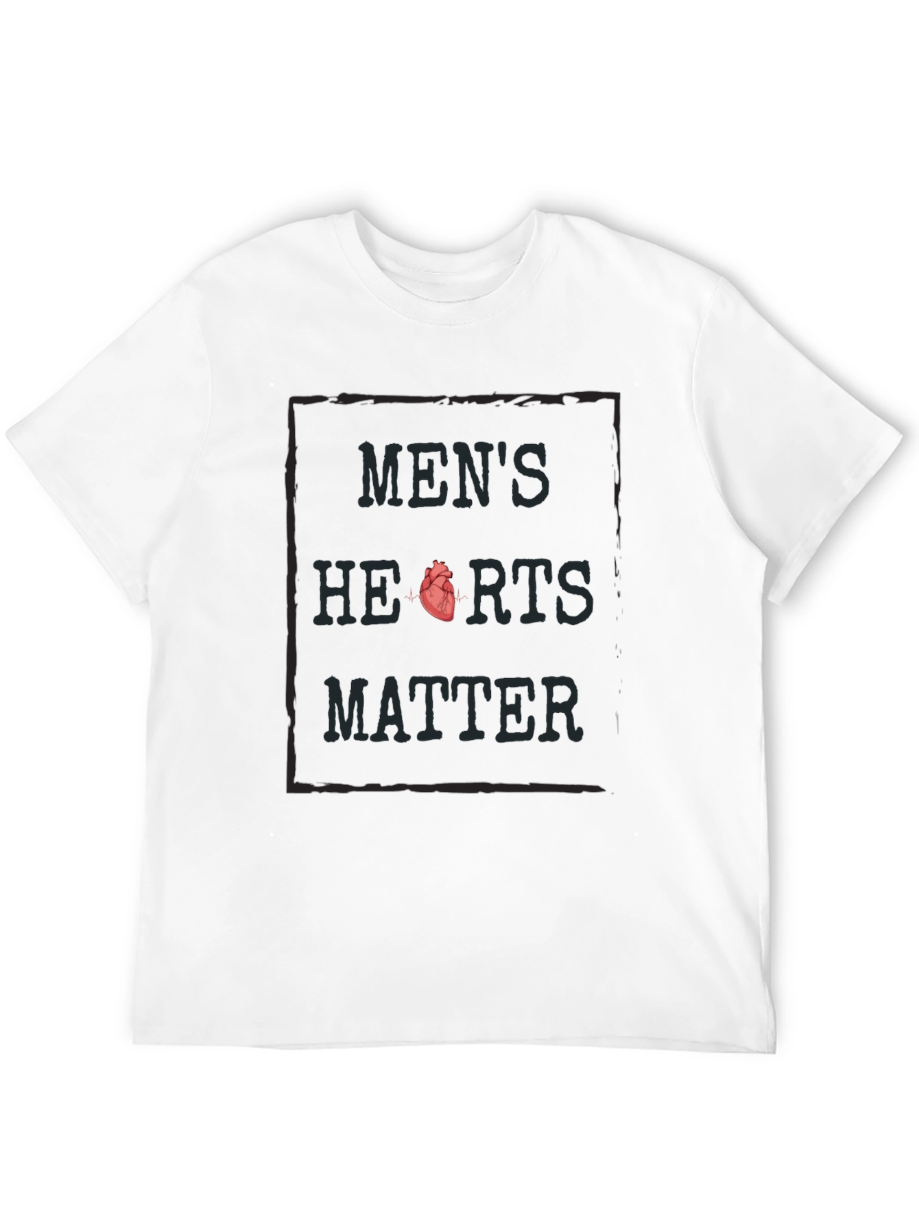 Mens Hearts Matter Graphic Tee