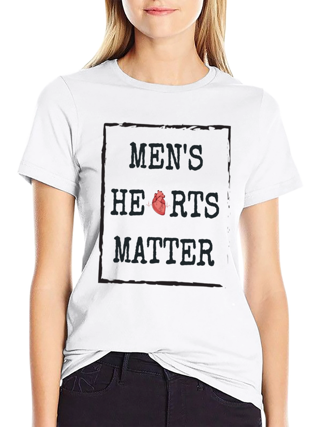 Mens Hearts Matter Graphic Tee