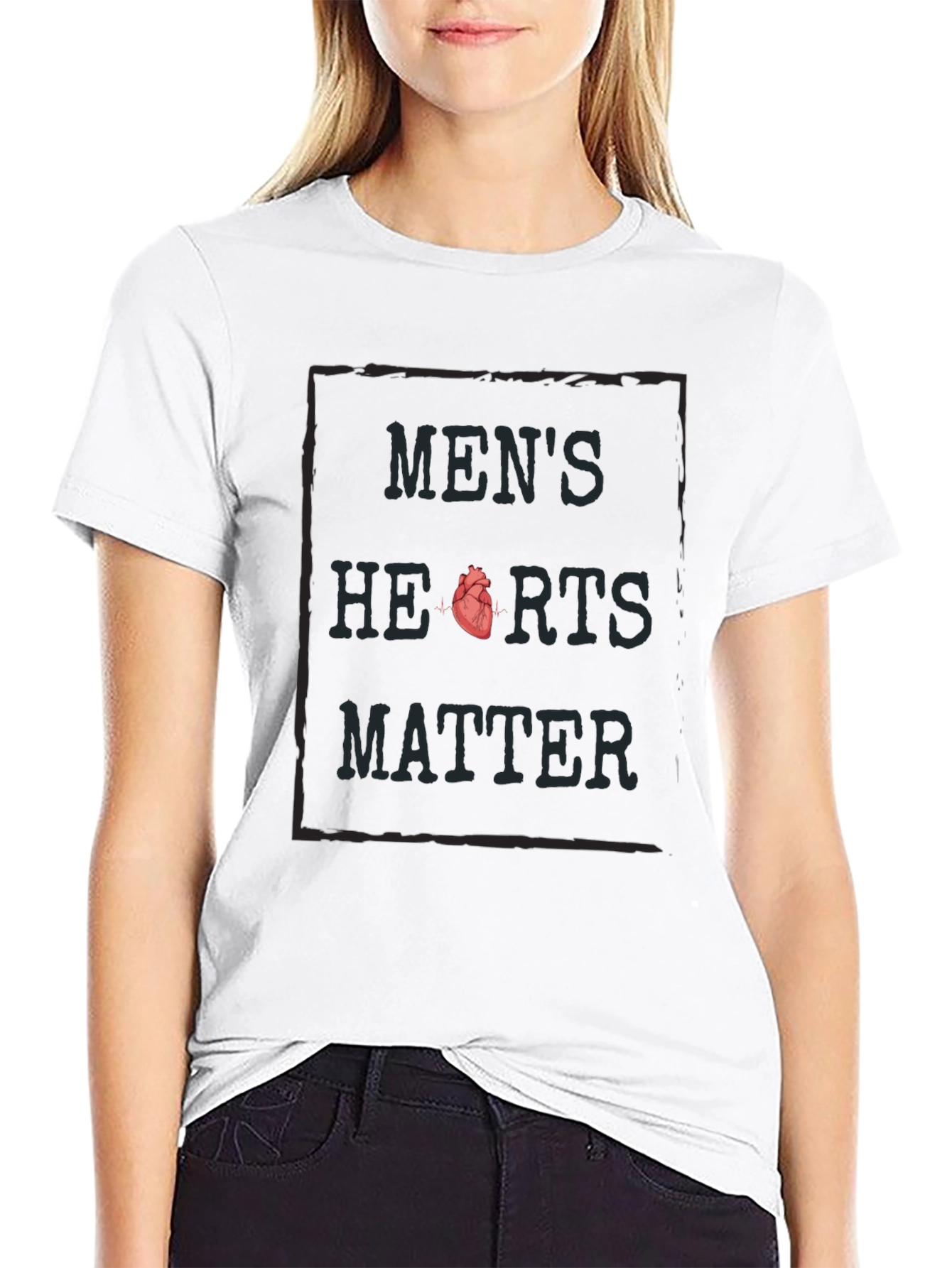 Mens Hearts Matter Graphic Tee