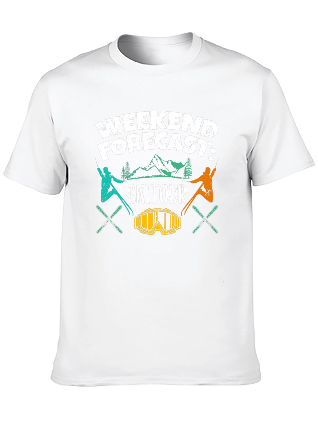 Ski Tour Weekend Forecast Graphic Tee