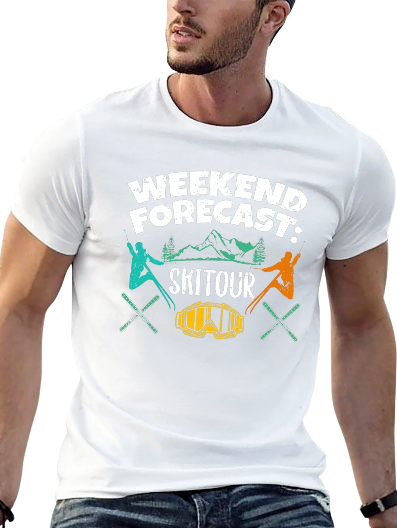 Ski Tour Weekend Forecast Graphic Tee