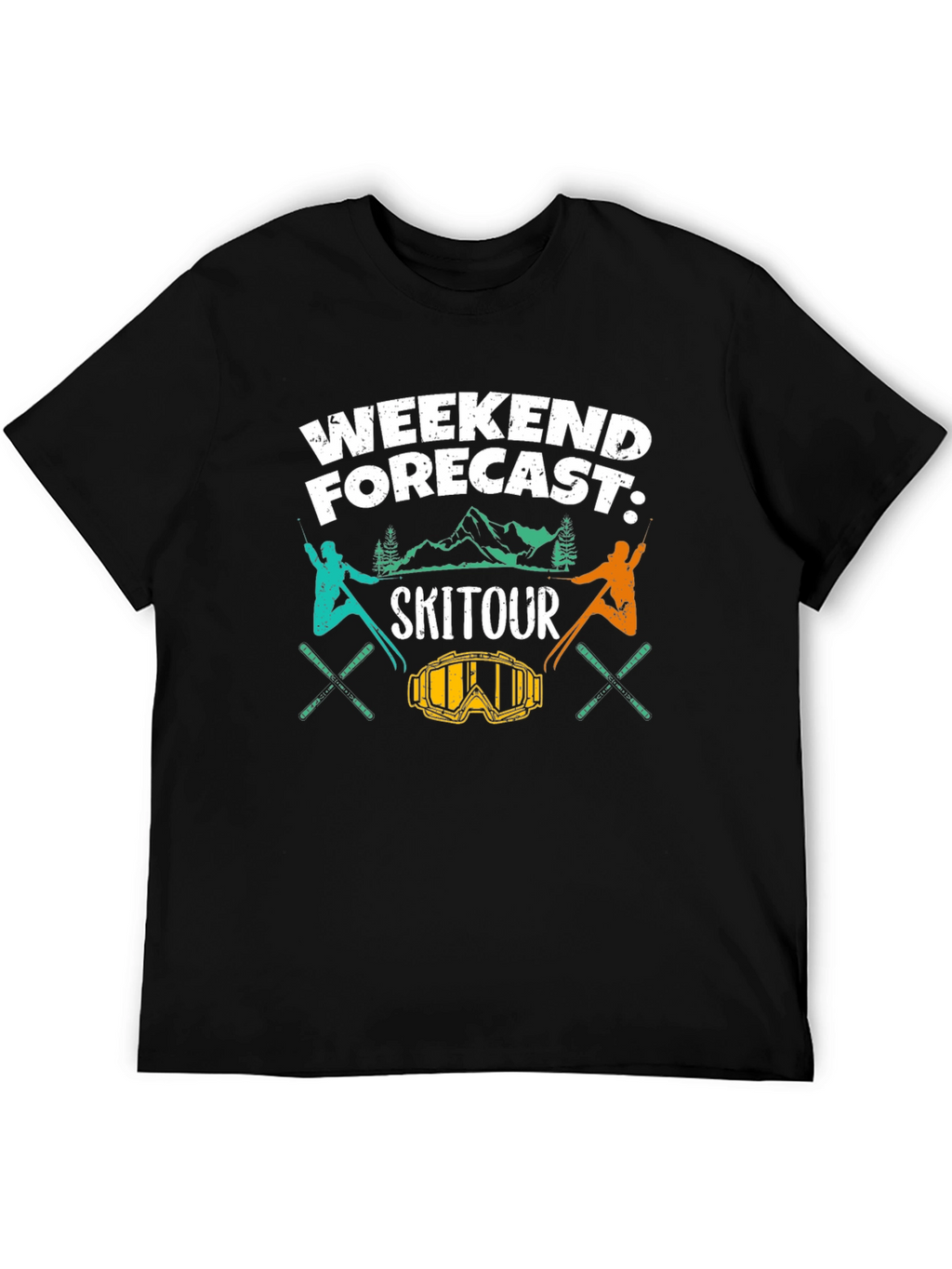 Ski Tour Weekend Forecast Graphic Tee
