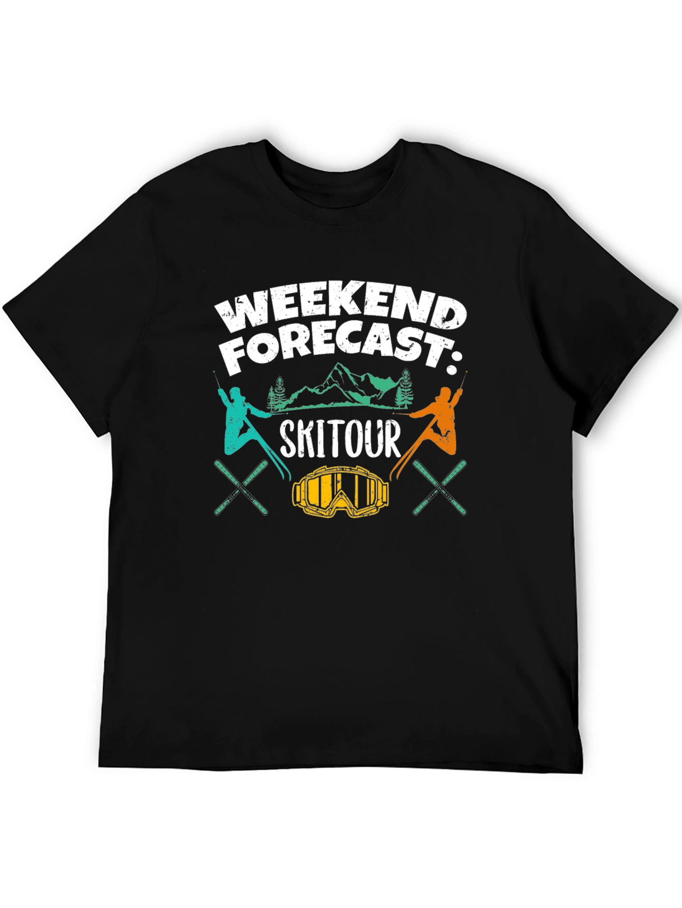 Ski Tour Weekend Forecast Graphic Tee